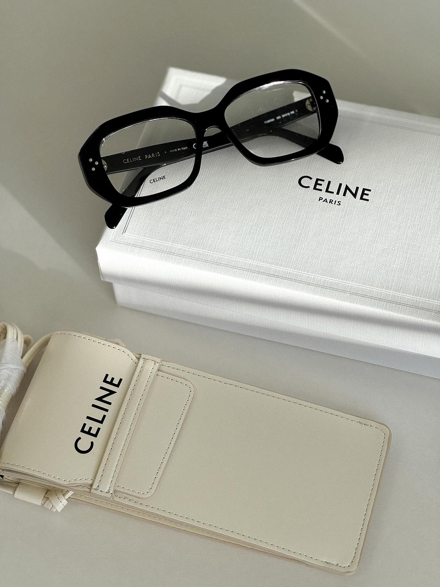 Celine Celine 3 DOTS Women Eyeglasses CL50156I 001 NEW AUTHENTIC Size ONE SIZE - 14 Thumbnail