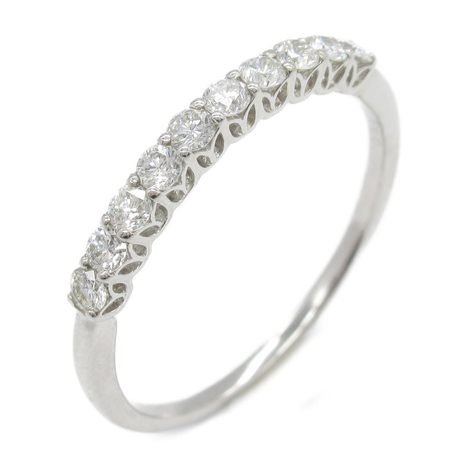 Luxuness Jewelry Diamond Pt900 Platinum Ring Metal Ring in Silver, Women's