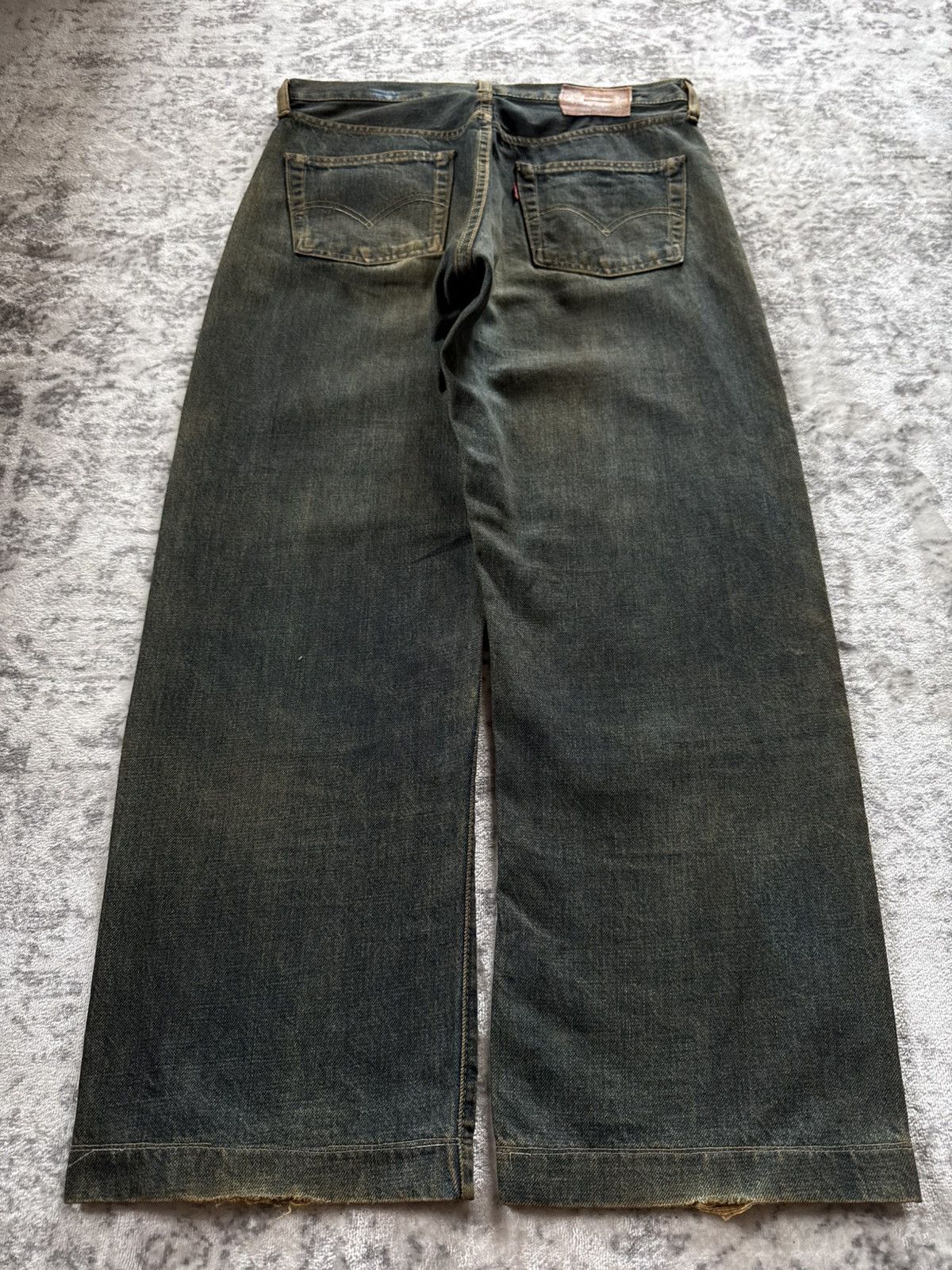 Levi's Vintage LEVIS Big E Lot 503B Mud Wash Baggy Selvedge Jeans Size US 32 / EU 48 - 5 Thumbnail