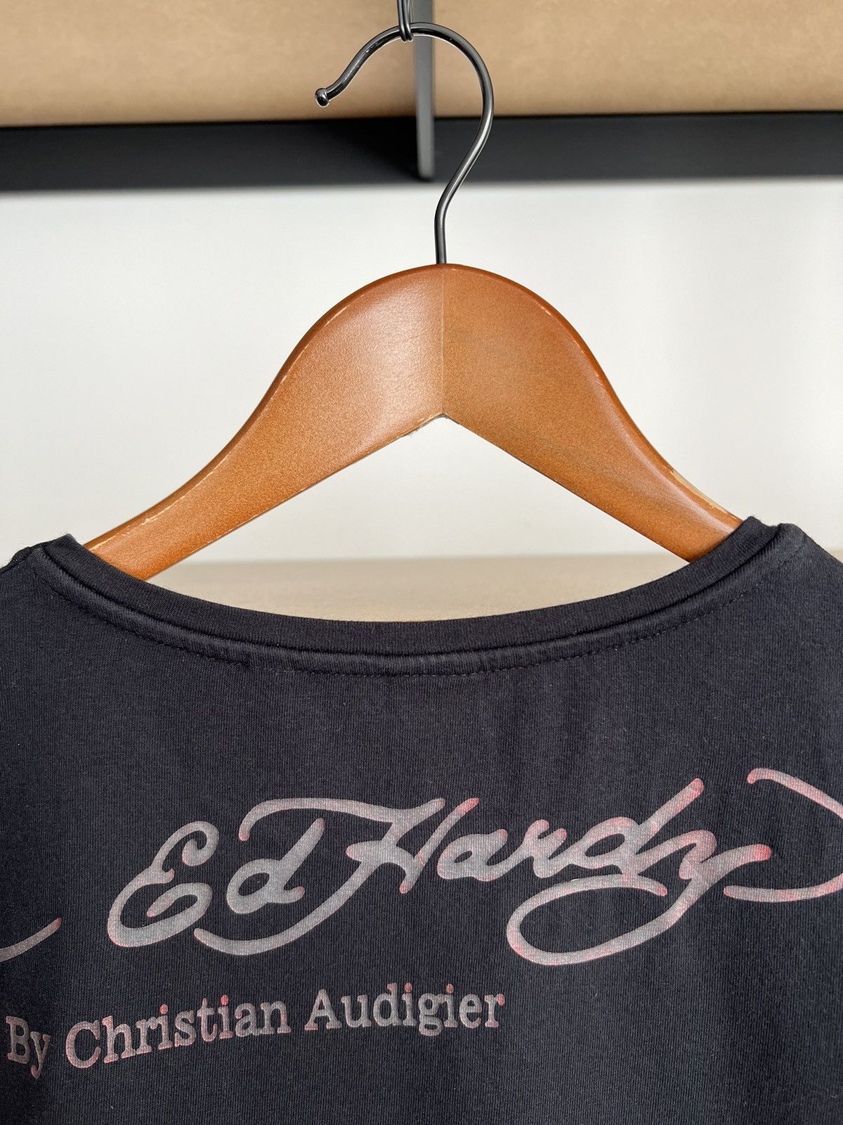 Ed Hardy Ed Hardy Christian Audigier Tattoo Rose Black T-shirt Size S / US 4 / IT 40 - 14 Thumbnail