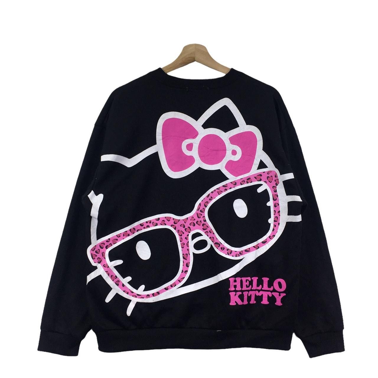 Vintage Vtg HELLO KITTY JAPAN Cartoon Anime Sweatshirt Manga Size L / US 10 / IT 46 - 1 Thumbnail