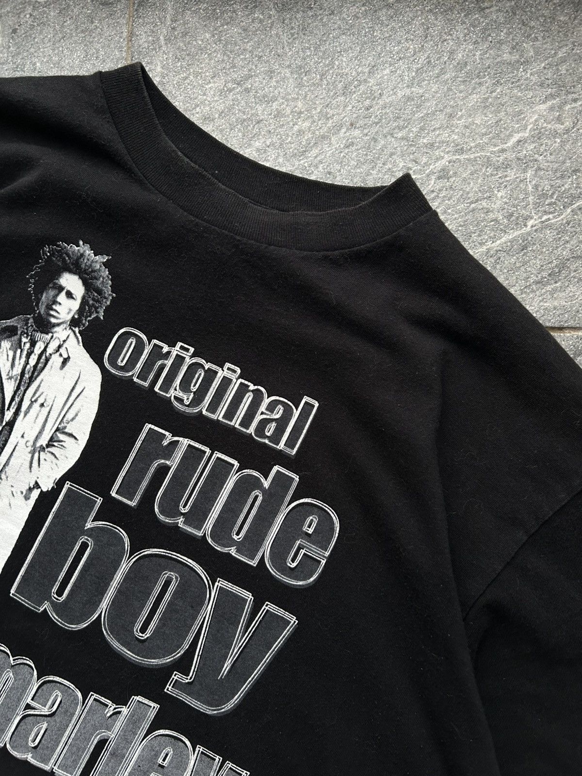 Bob Marley Bob Marley tee T-shirt vintage 1990 big logo X-Large man’s Size US XL / EU 56 / 4 - 14 Thumbnail