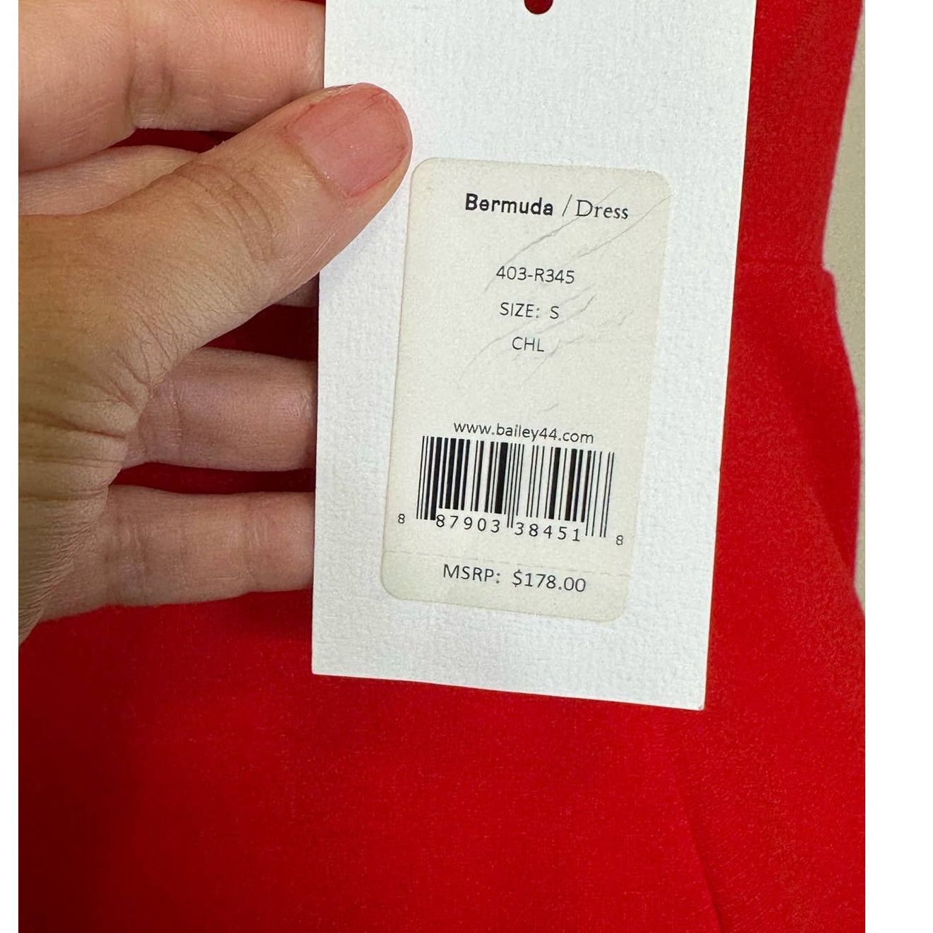 Bailey 44 BAILEY/44 red short sleeves cocktail dress size Small Size S / US 4 / IT 40 - 6 Thumbnail