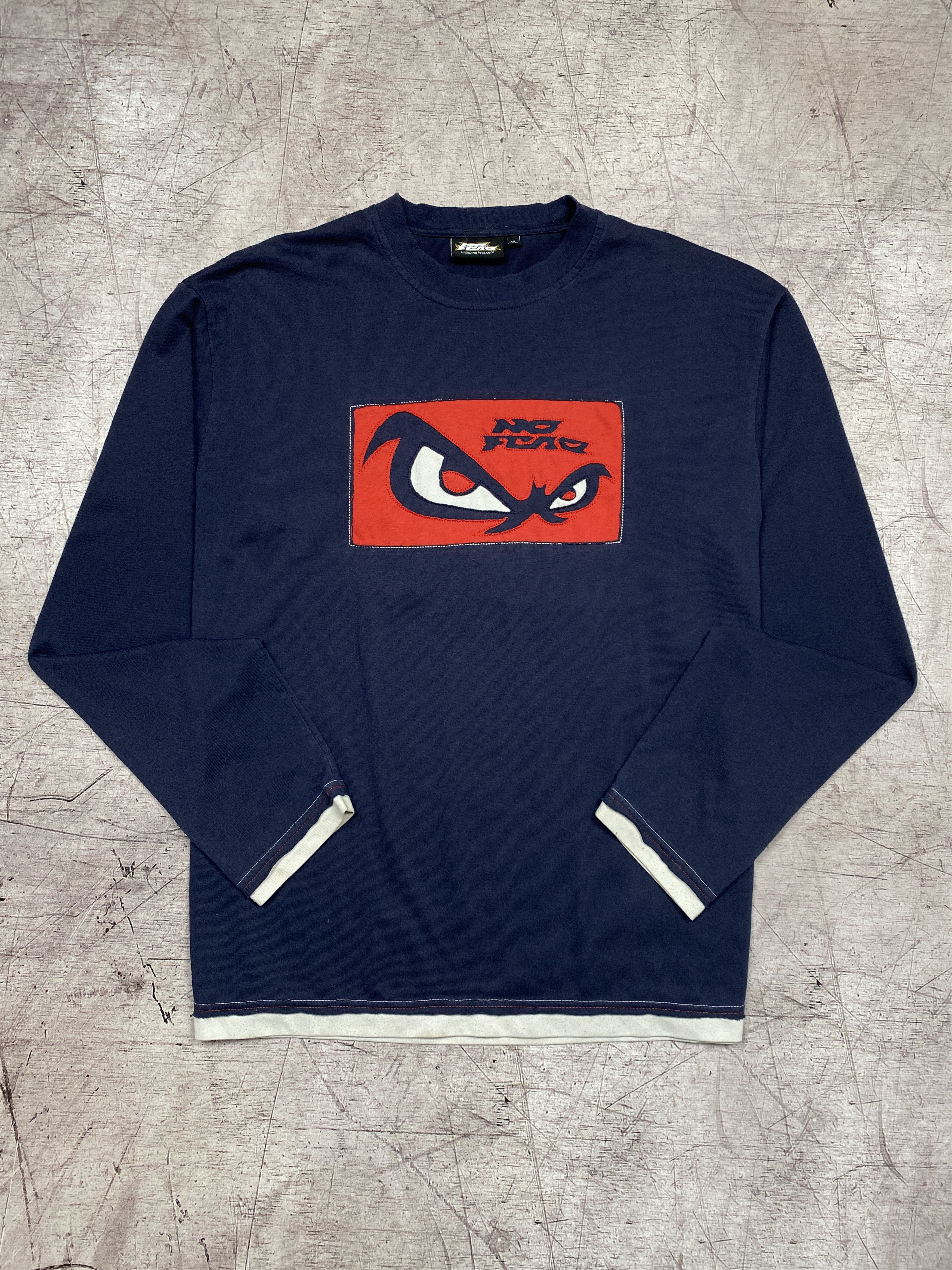 No Fear Vintage Mens Crew Neck Long Sleeve T-Shirt