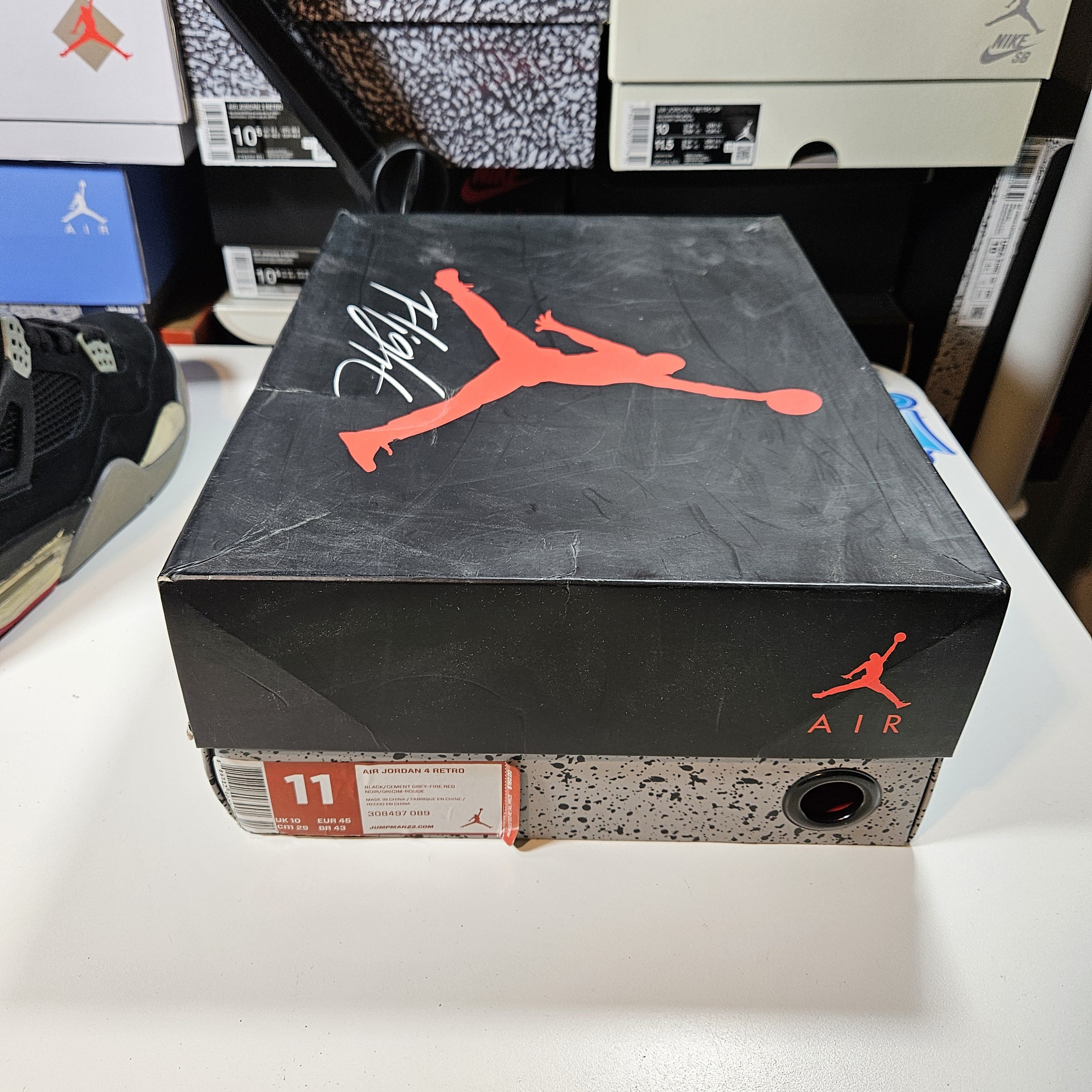 Jordan Brand Jordan 4 Retro BRED 2012 Size 11 308497089 Size US 11 / EU 44 - 9 Thumbnail
