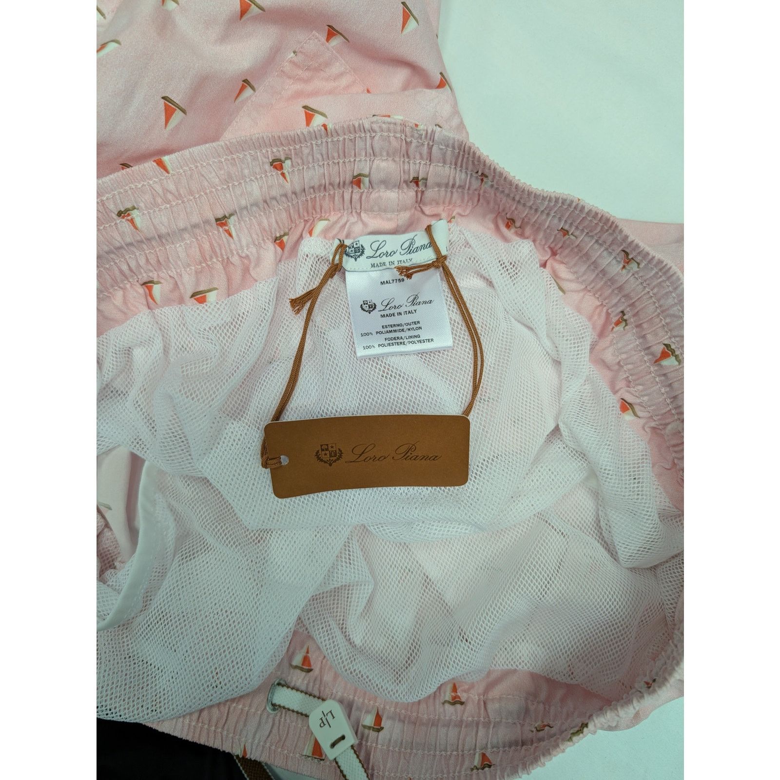 Loro Piana o1rshd1 Bay DTL Toy Print Rain Short in Pink Size US 34 / EU 50 - 13 Thumbnail