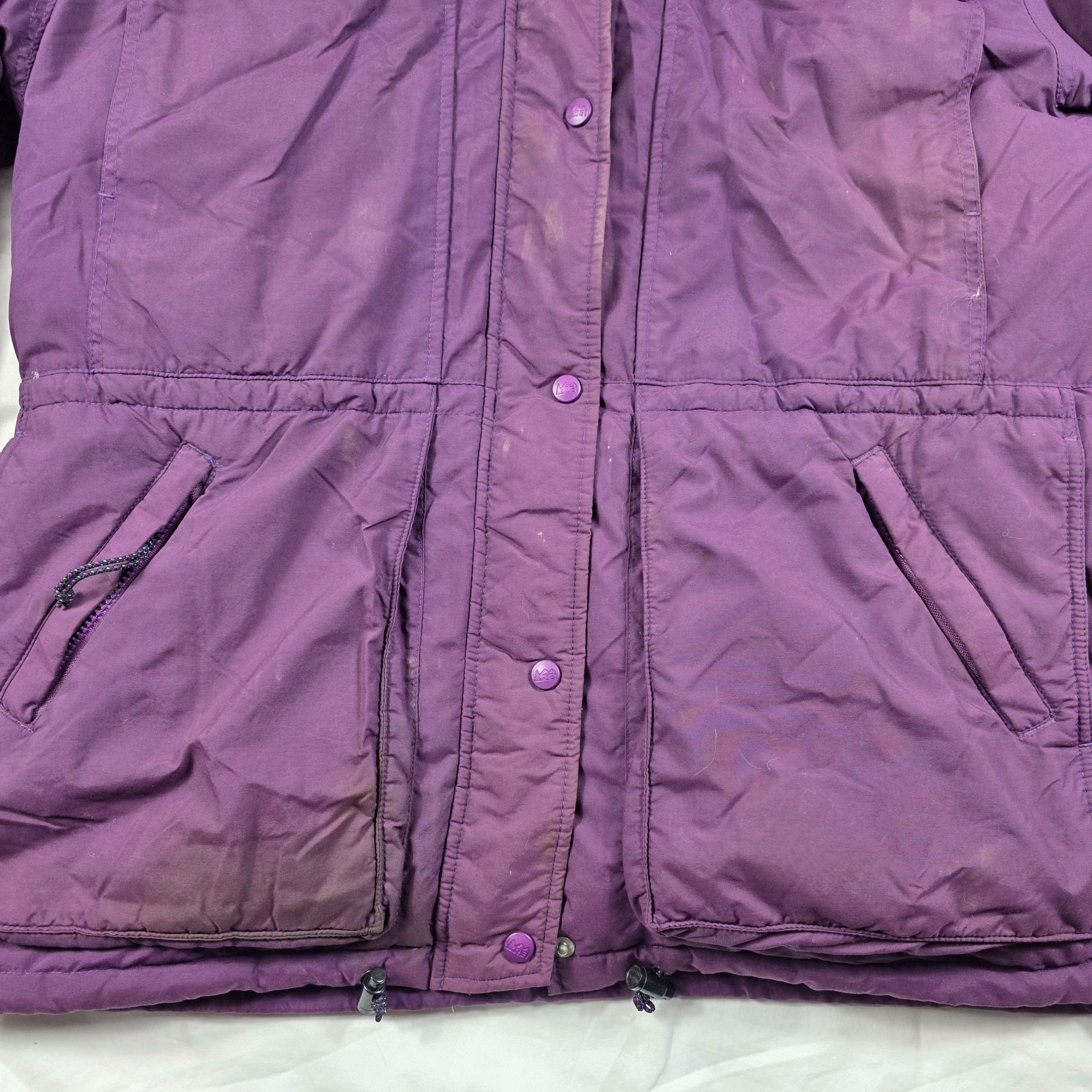 Rei REI Purple Down Parka Jacket Womens Size 16 1994 Retro Heavy Size XXL / US 16-18 / IT 52-54 - 4 Thumbnail