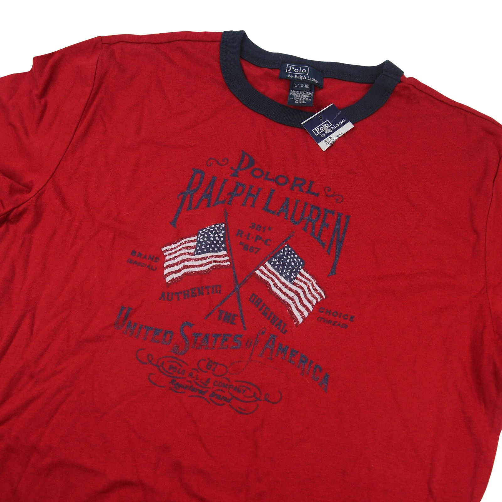 Polo Ralph Lauren × Vintage Vintage NWT Polo Ralph Lauren Graphic T Shirt Size US XS / EU 42 / 0 - 2 Thumbnail