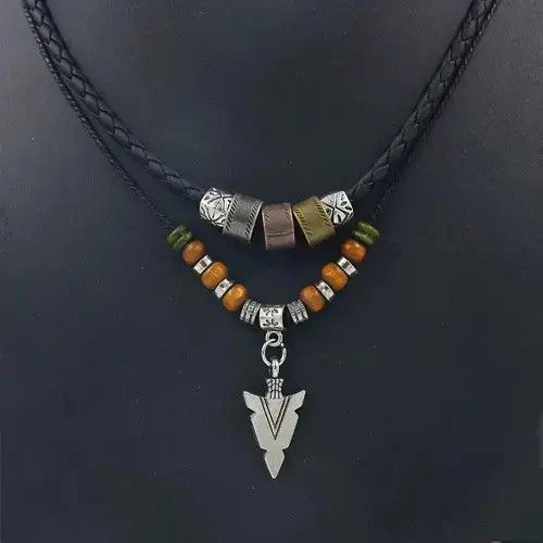 Vintage Vintage Layer Tribal Arrow Pendant Necklace Size ONE SIZE - 3 Thumbnail