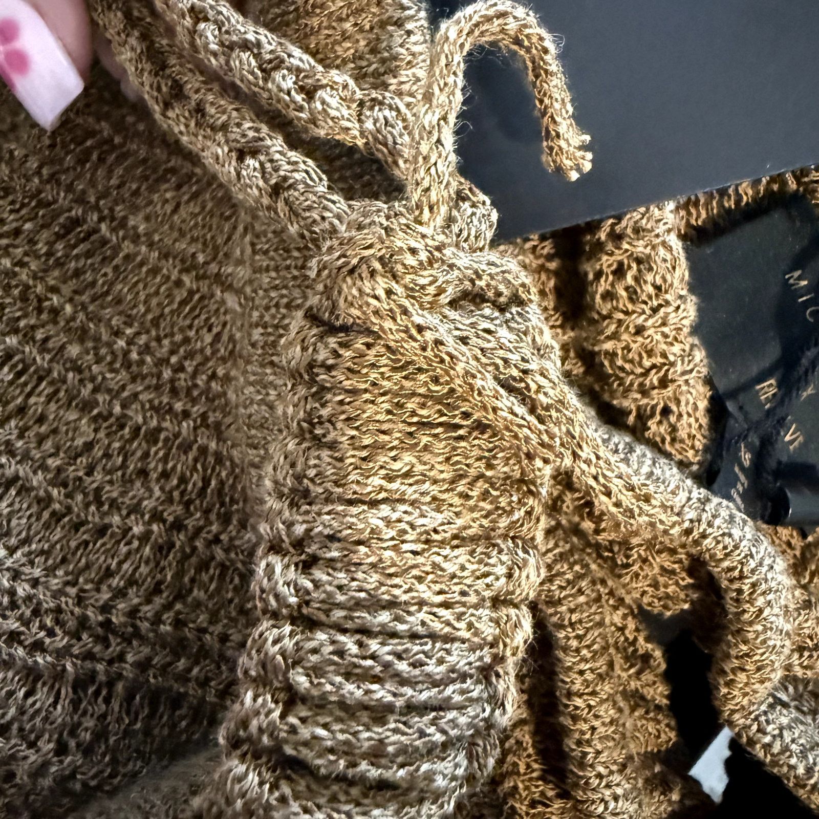 REVOLVE Michael Costello x REVOLVE Sylvan Knit Top in Dark Sand Size XS / US 0-2 / IT 36-38 - 5 Thumbnail