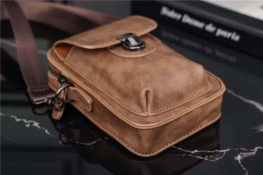 Japanese Brand Mini Crossbody Bag Pu Leather Bah Size ONE SIZE - 3 Thumbnail