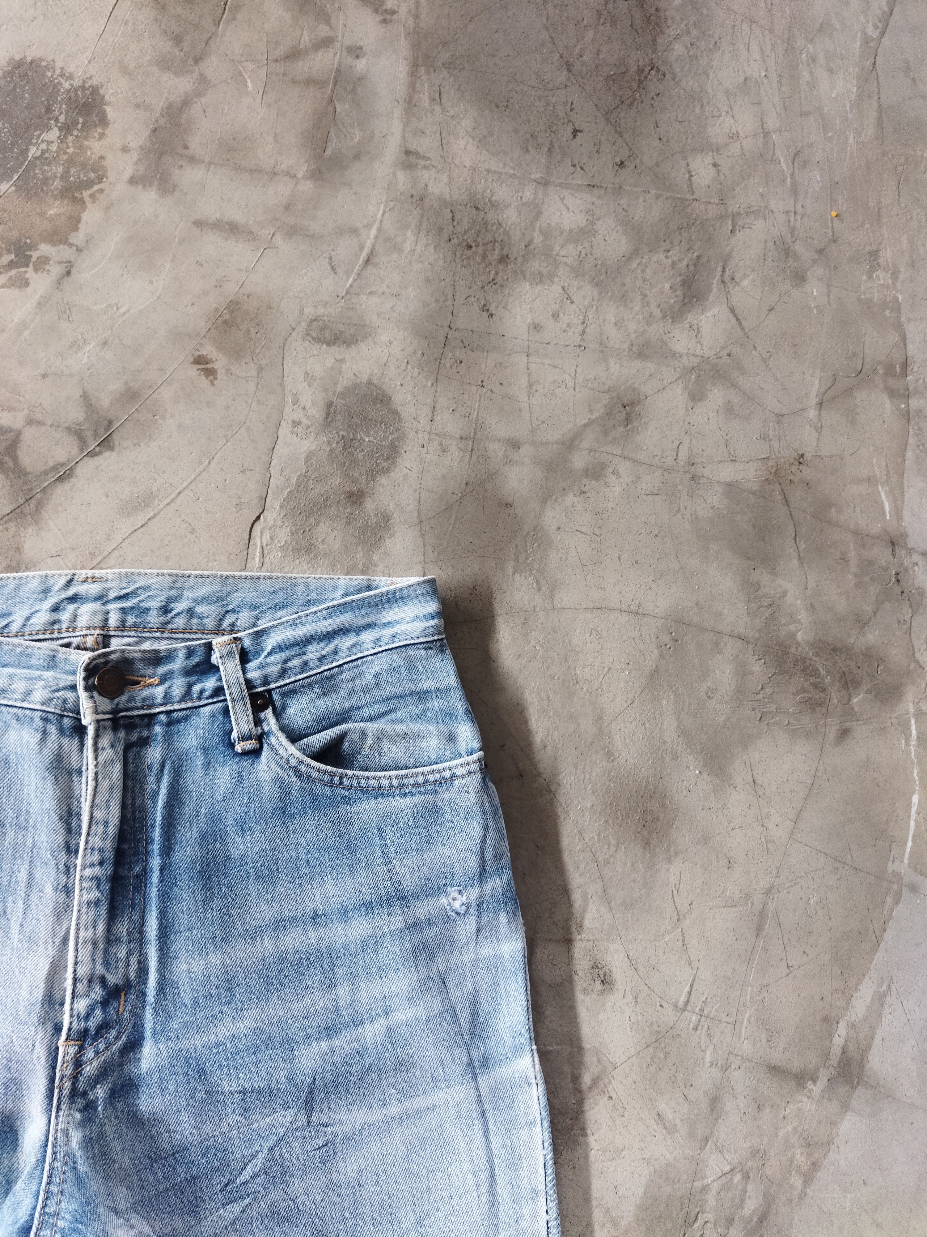 Edwin × Vintage VINTAGE EDWIN DISTRESSED LIGHT BLUE JEANS PANTS Size US 30 / EU 46 - 5 Thumbnail
