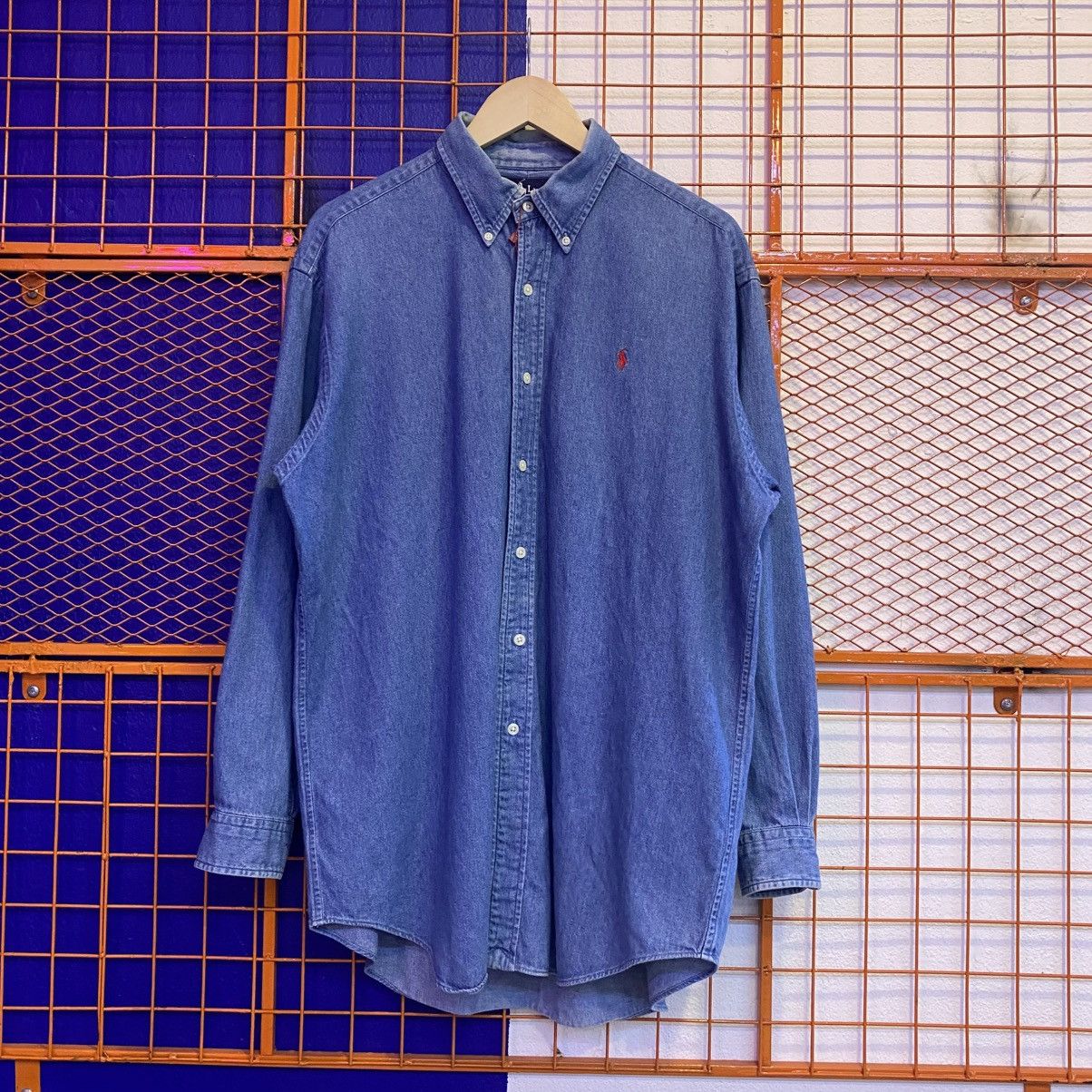 Polo Ralph Lauren Vintage Polo Ralph Lauren Shirt Button Up Small Pony Size US L / EU 52-54 / 3 - 1 Thumbnail
