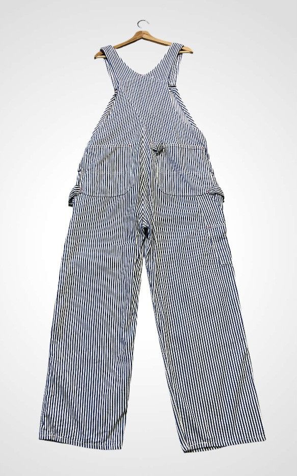 Original Montgomery Vintage Ward Montgomery Double Knee Hickory Jumpsuit Size US 38 / EU 54 - 2 Thumbnail