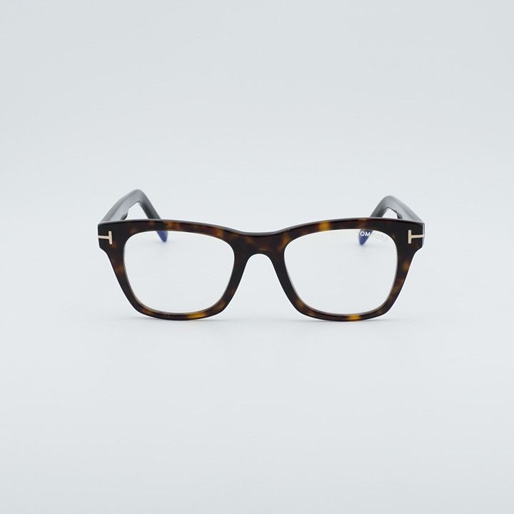 Tom Ford Tom Ford FT5886-B 052 Eyeglasses Havana 50mm Square Frame Size ONE SIZE - 6 Thumbnail