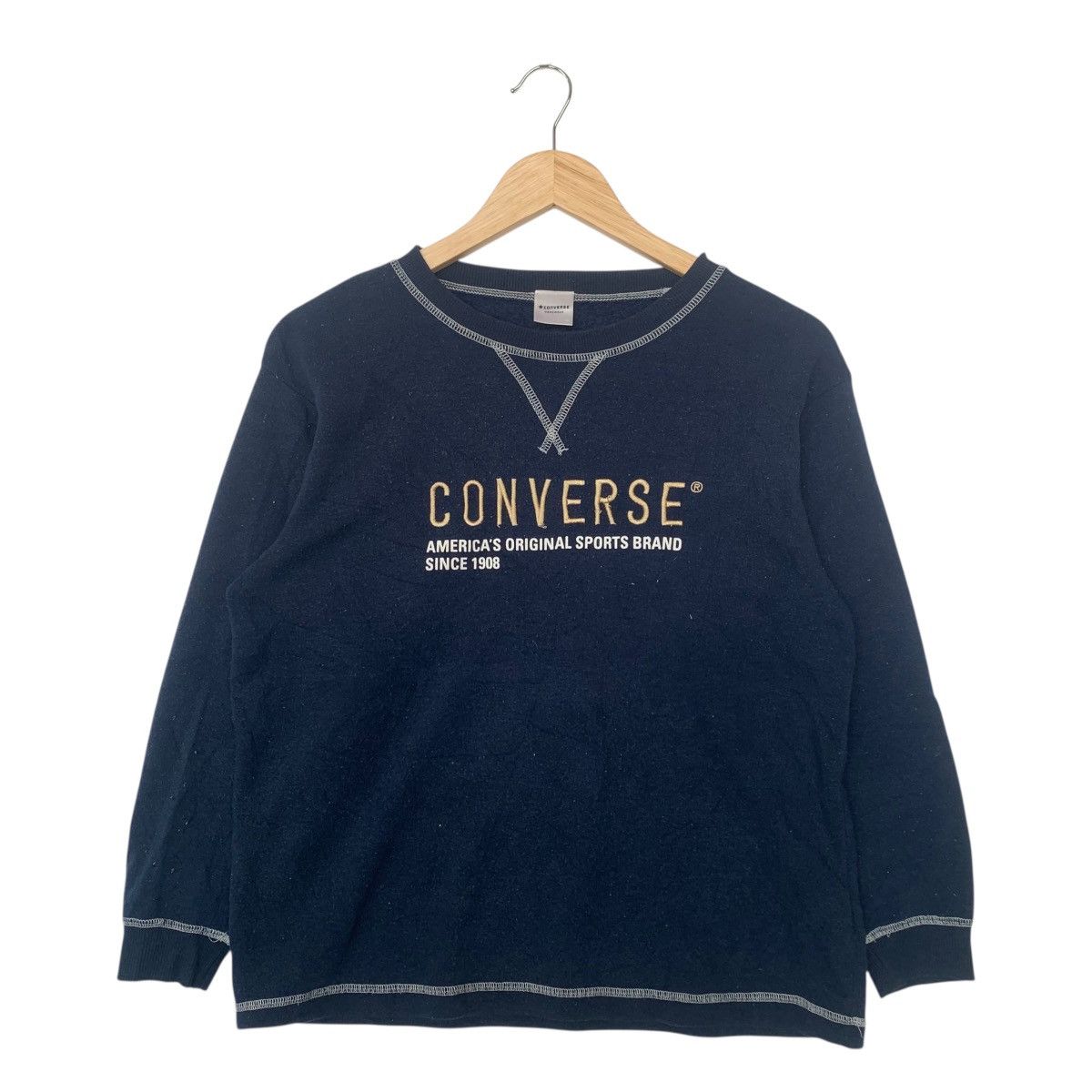Converse Vintage CONVERSE USA Homewear Sportwear Streetwear Sweatshir Size US S / EU 44-46 / 1 - 1 Thumbnail
