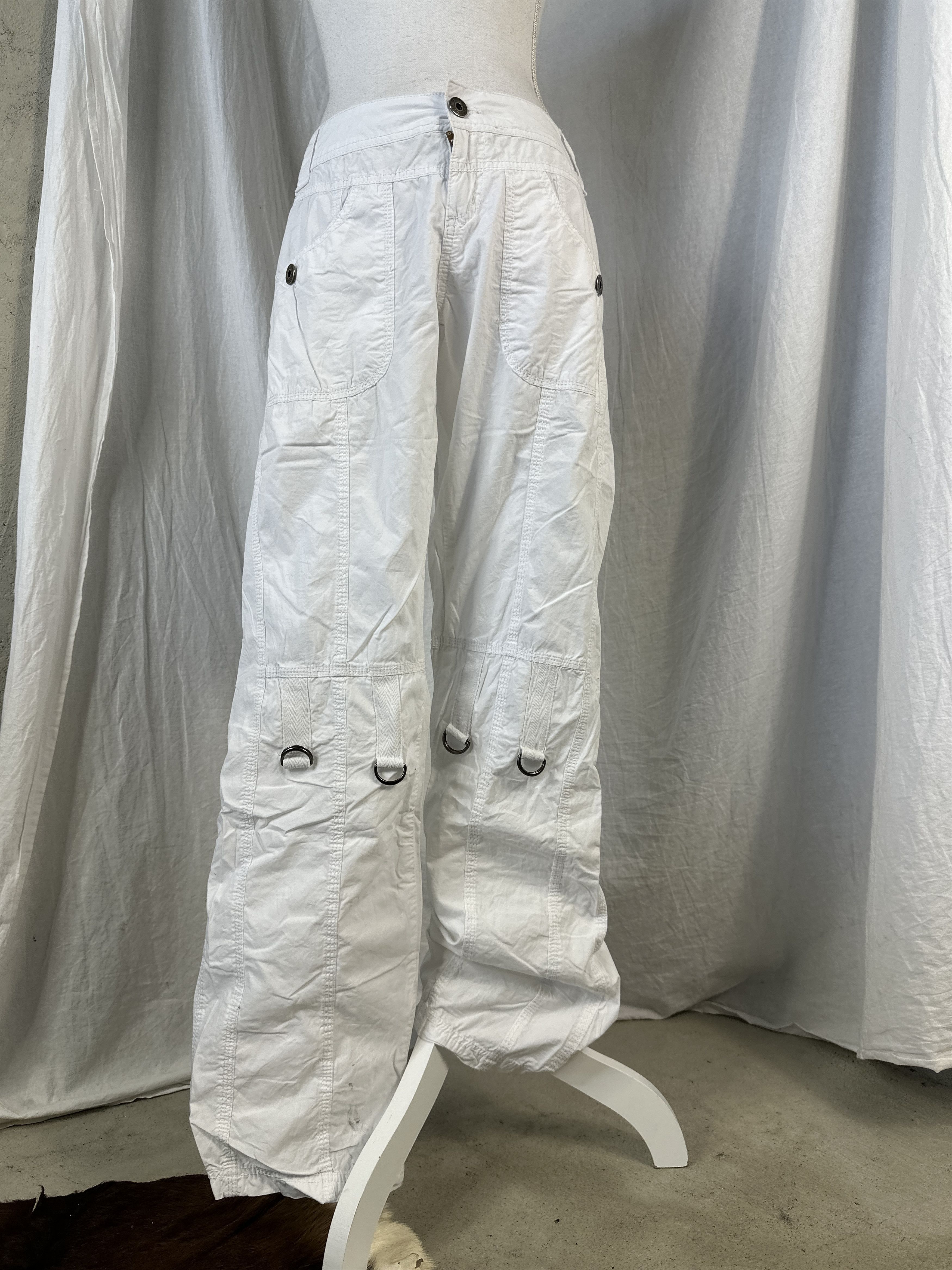 Vintage Vintage Streetwear 00s Cargo Wide Leg Casual Pants Size 28" / US 6 / IT 42 - 1 Thumbnail