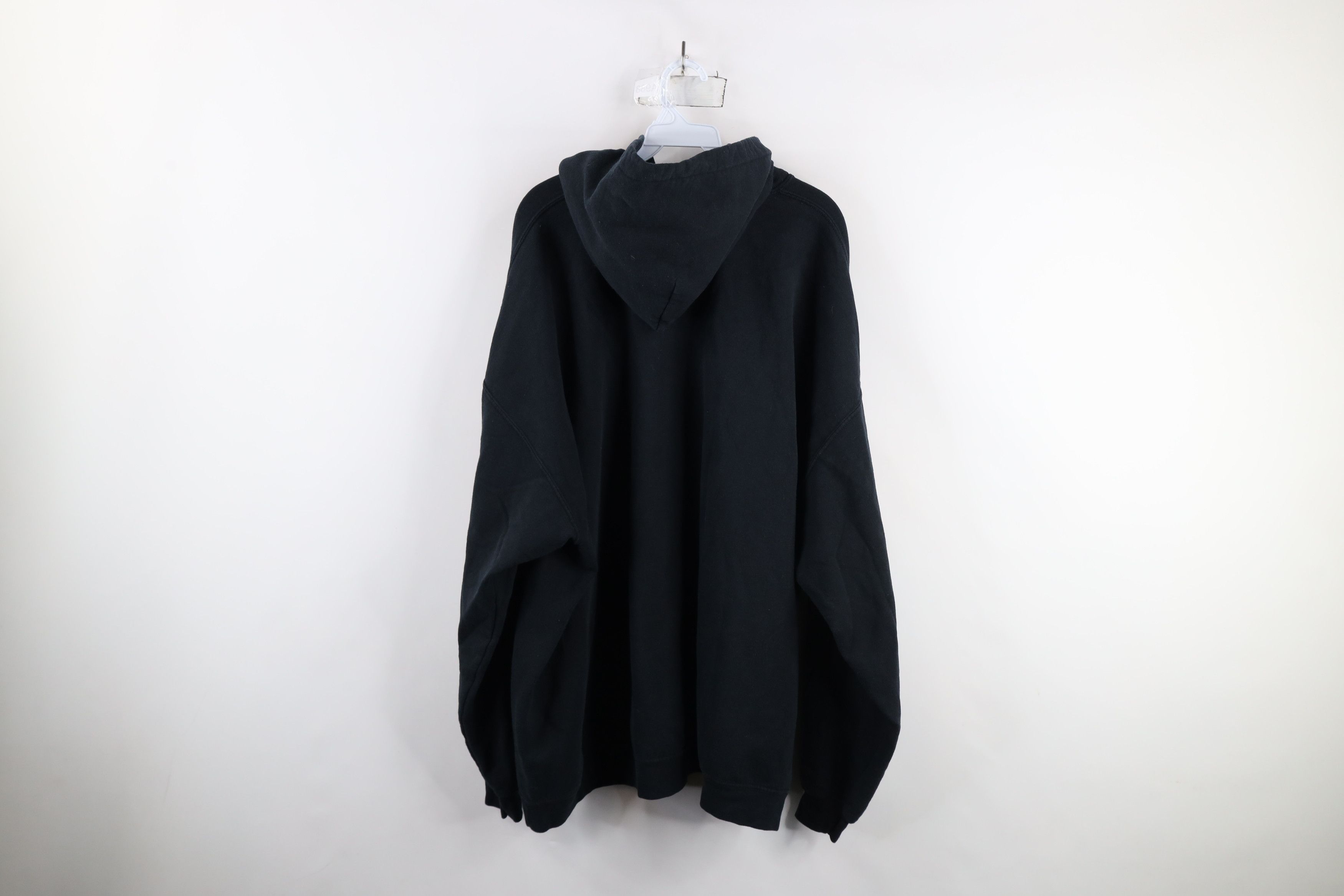 Vintage Vintage 90s Y2K Streetwear Blank Hoodie Sweatshirt Black Size US XXL / EU 58 / 5 - 11 Thumbnail