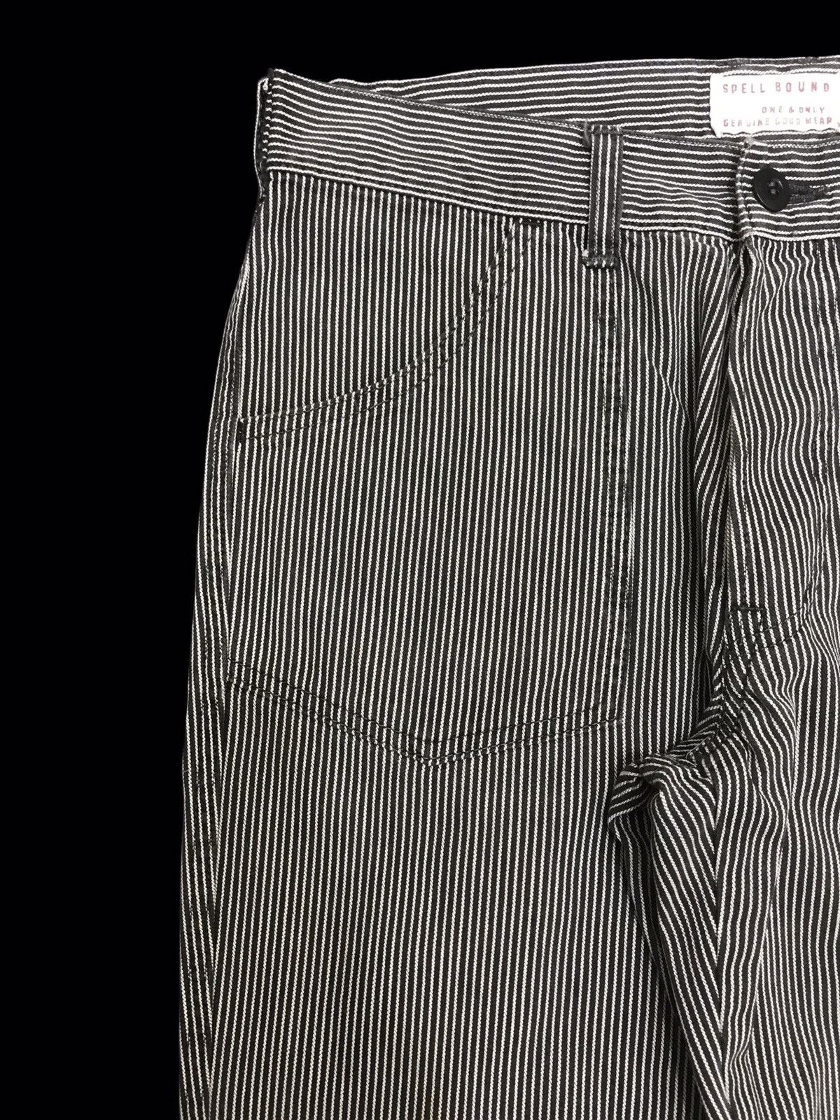 Japanese Brand × Spellbound 💥MILITARY💥SPELLBOUND HICKORY STRIPE BAKER PANT F323 Size US 31 - 5 Thumbnail