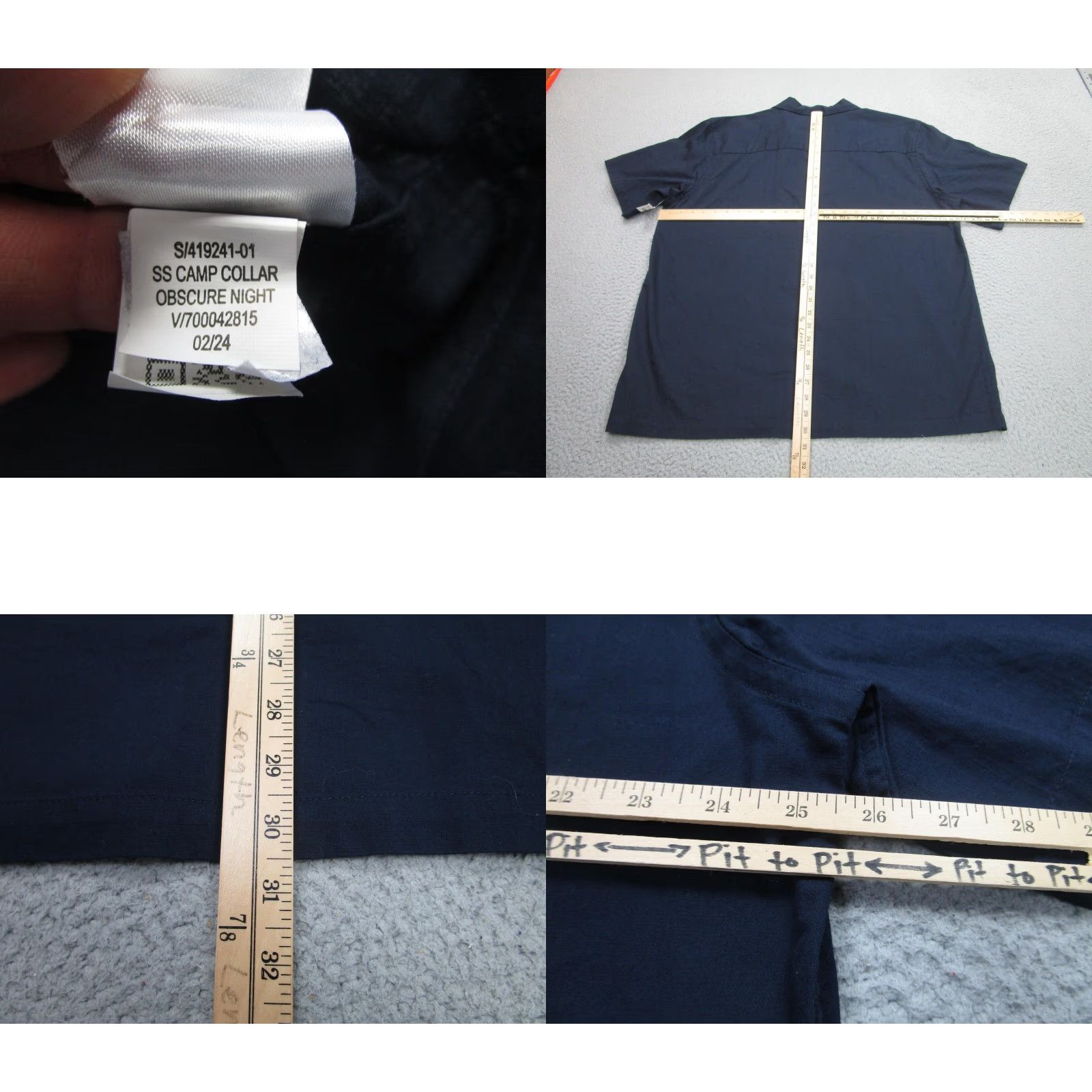 Old Navy Old Navy Shirt Mens XL Blue Floral Embroidered Camp Collar Rockabilly Resort Size US XL / EU 56 / 4 - 8 Thumbnail