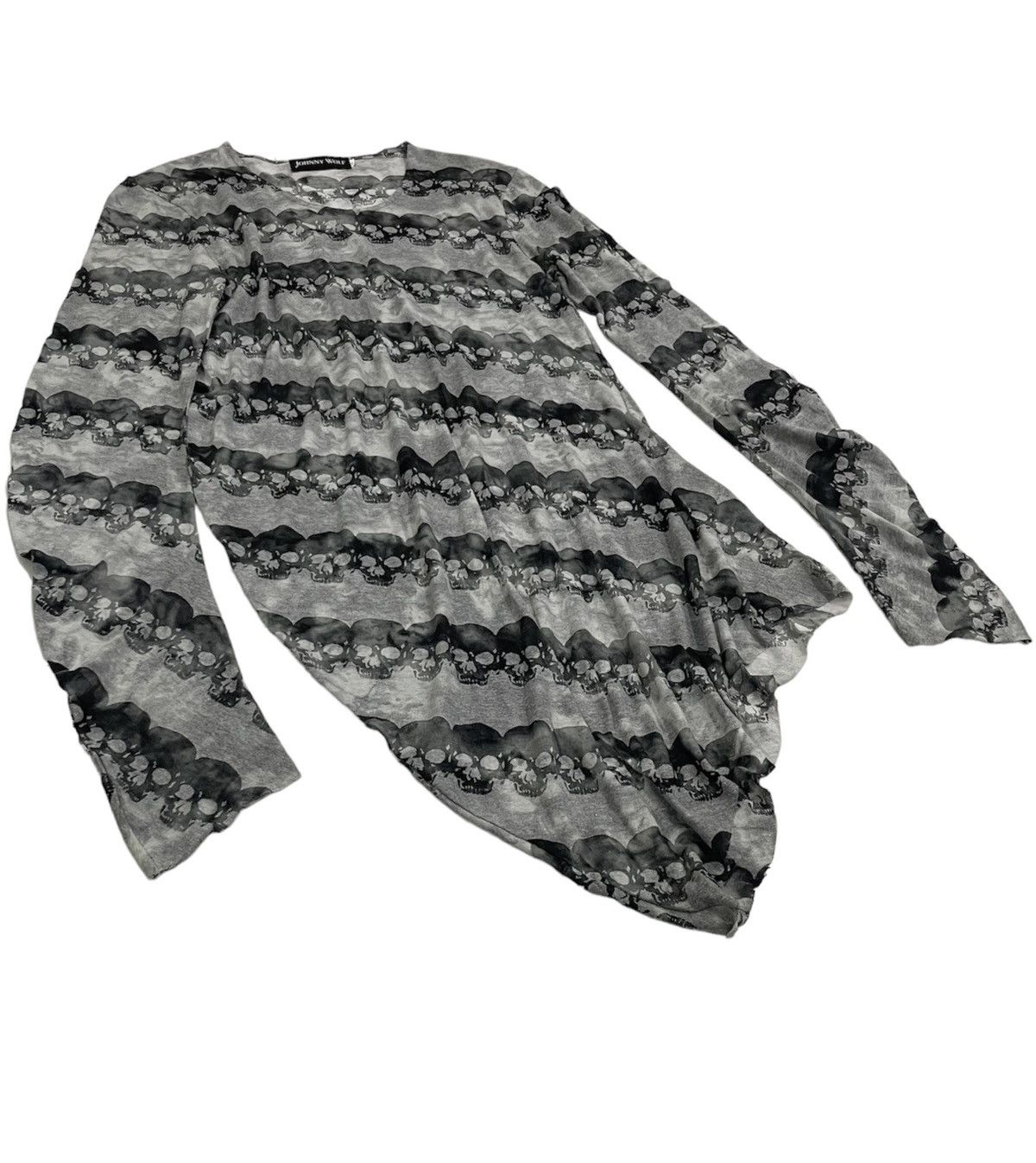14th Addiction Johnny Wolf Japan Skull Monogram Tshirt Hysteric Style Size US XS / EU 42 / 0 - 3 Thumbnail