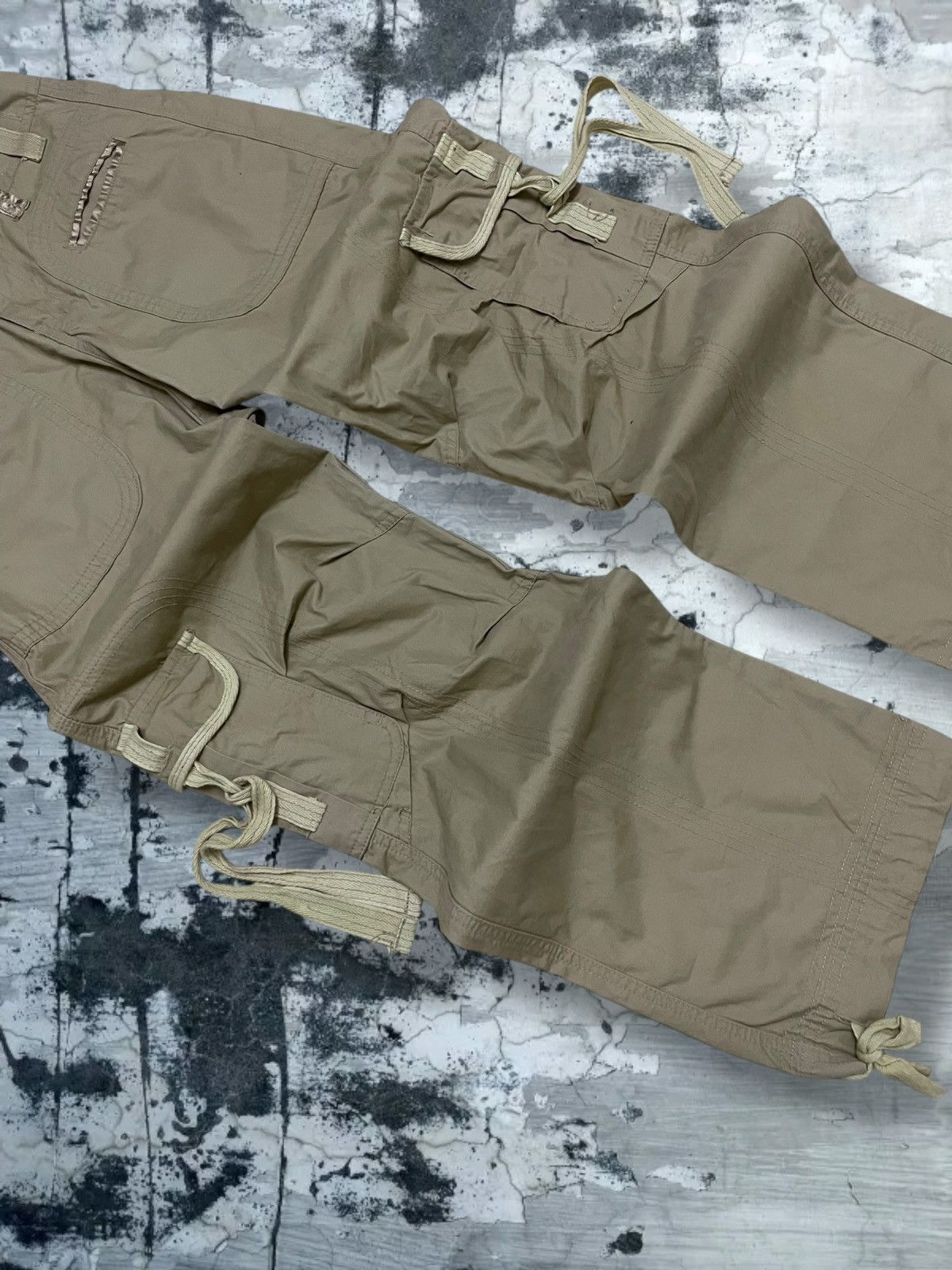 GOA Vintage 1990s Japan Designer HCO1922 Parachute Cargo Pant Size US 27 - 6 Thumbnail
