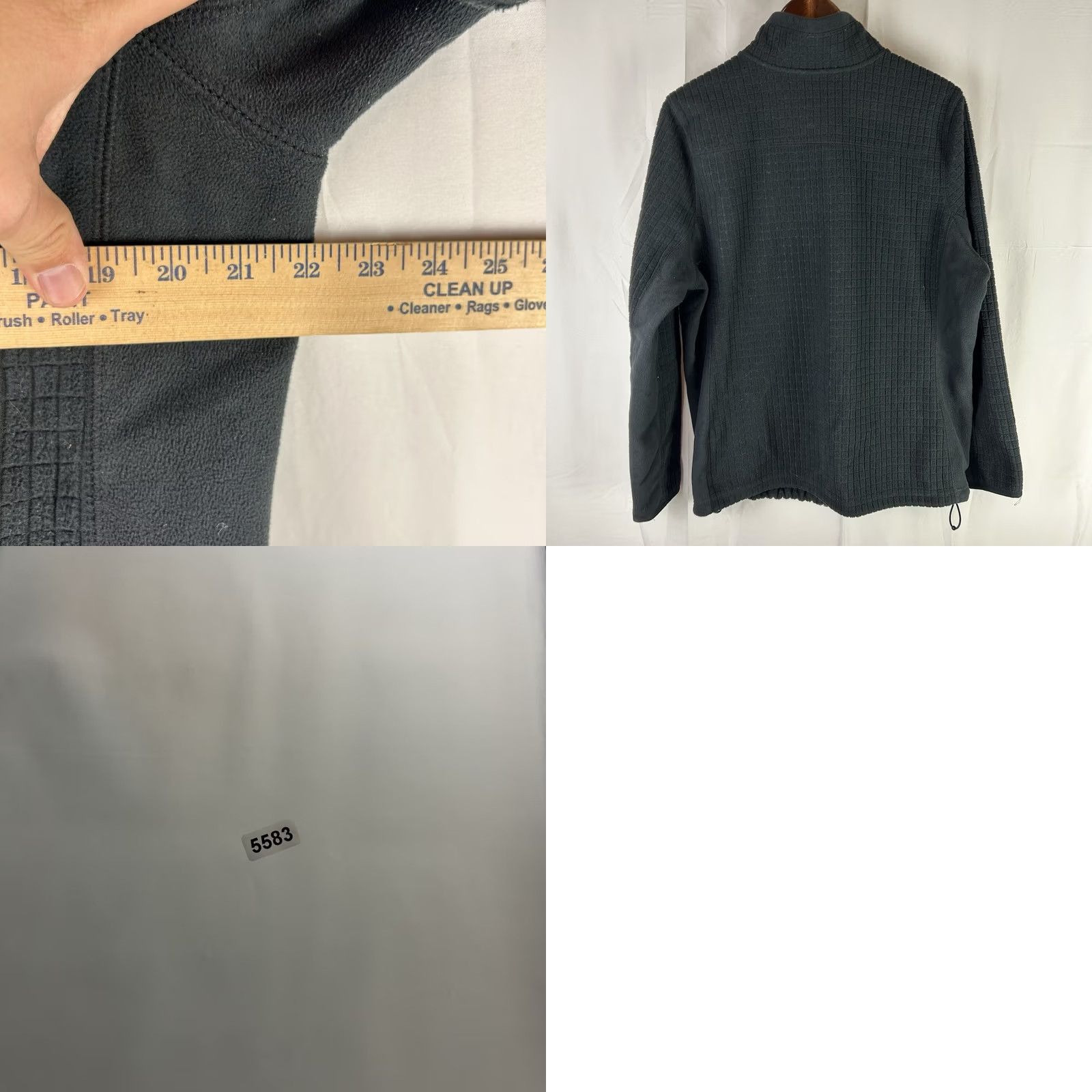 Vintage LL Bean Jacket Womens XL Black Mountain Classic Windproof Fleece Full Zip Jacket Size XL / US 12-14 / IT 48-50 - 9 Thumbnail