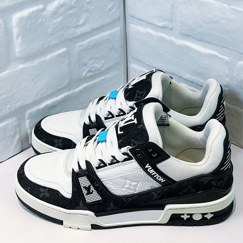 Louis Vuitton Louis Vuitton Trainer Panda Low Top Sneakers -2508 Size US 7.5 / EU 40-41 - 2 Thumbnail