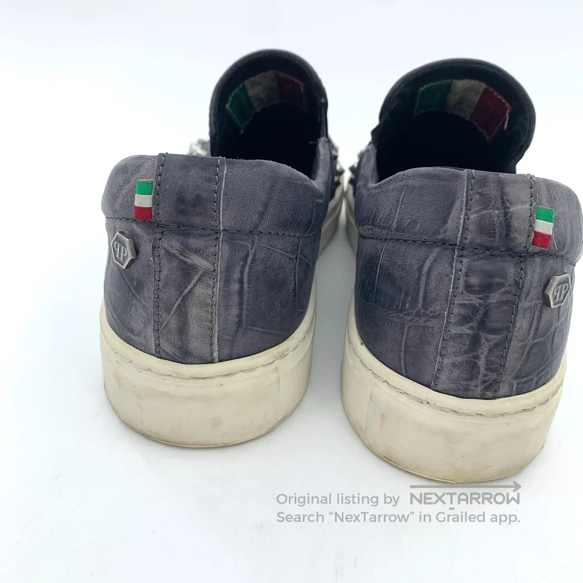 Philipp Plein Philipp Plein Blue Studs Design Casual Flat Loafers| Size US 9 / EU 42 - 8 Thumbnail
