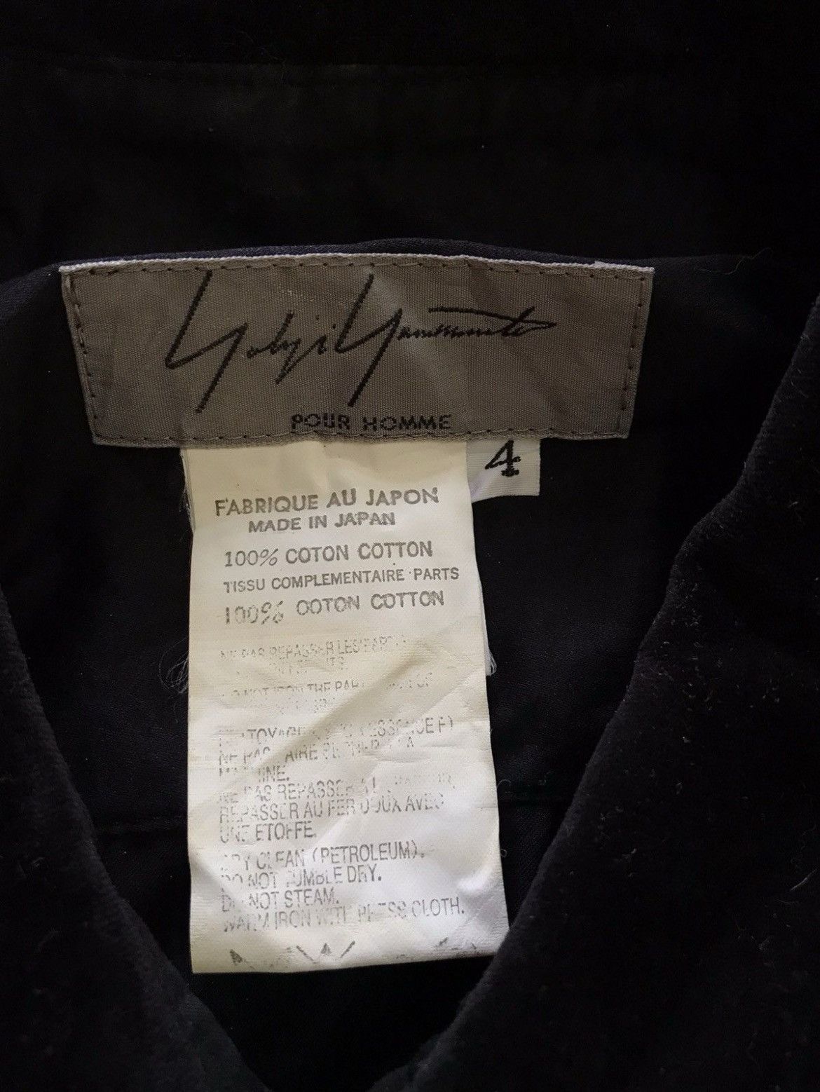 Yohji Yamamoto Yohji Yamamoto Cheongsam Style Button Up Shirt Size L / US 10 / IT 46 - 4 Thumbnail