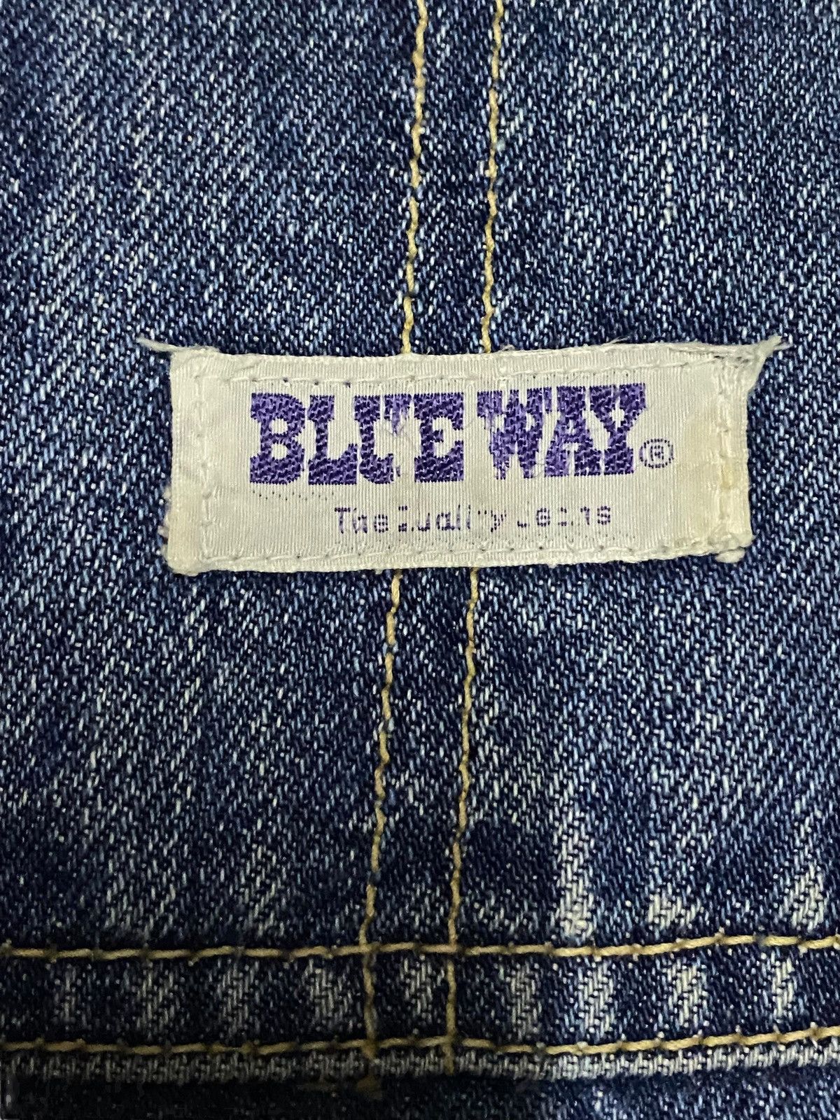 Blue Blue Japan Blue Way Distressed Baggy Overall Size US 33 - 9 Thumbnail