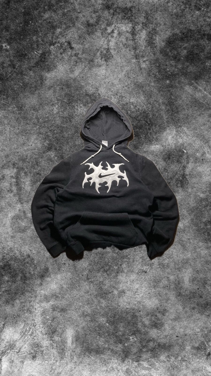 Nike × Vintage ⛩️nike hoodie custom fleece vintage y2k center big logo Size US M / EU 48-50 / 2 - 2 Thumbnail