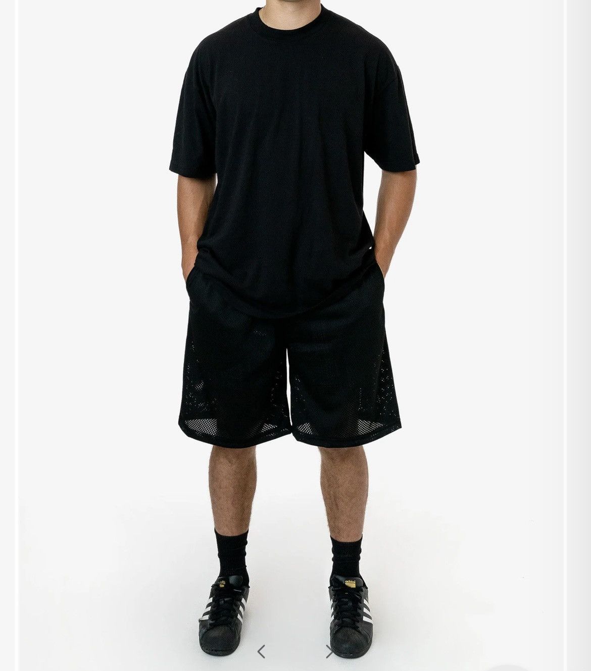 Los Angeles Apparel × Vintage Pro mesh long shorts Size US 34 / EU 50 - 4 Thumbnail