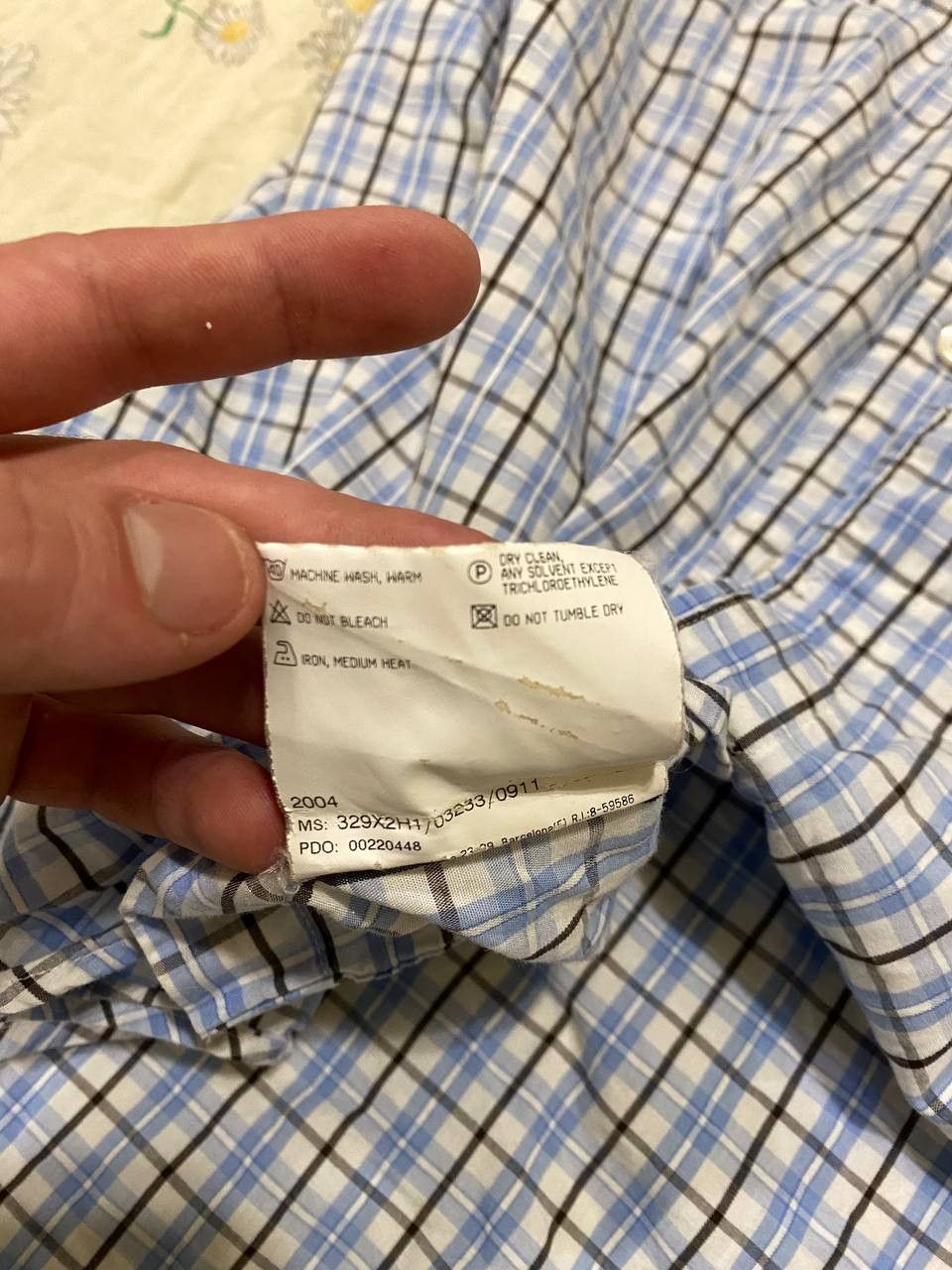 Burberry Burberry London Long Shirt Men's Check Plaid Size US L / EU 52-54 / 3 - 11 Thumbnail