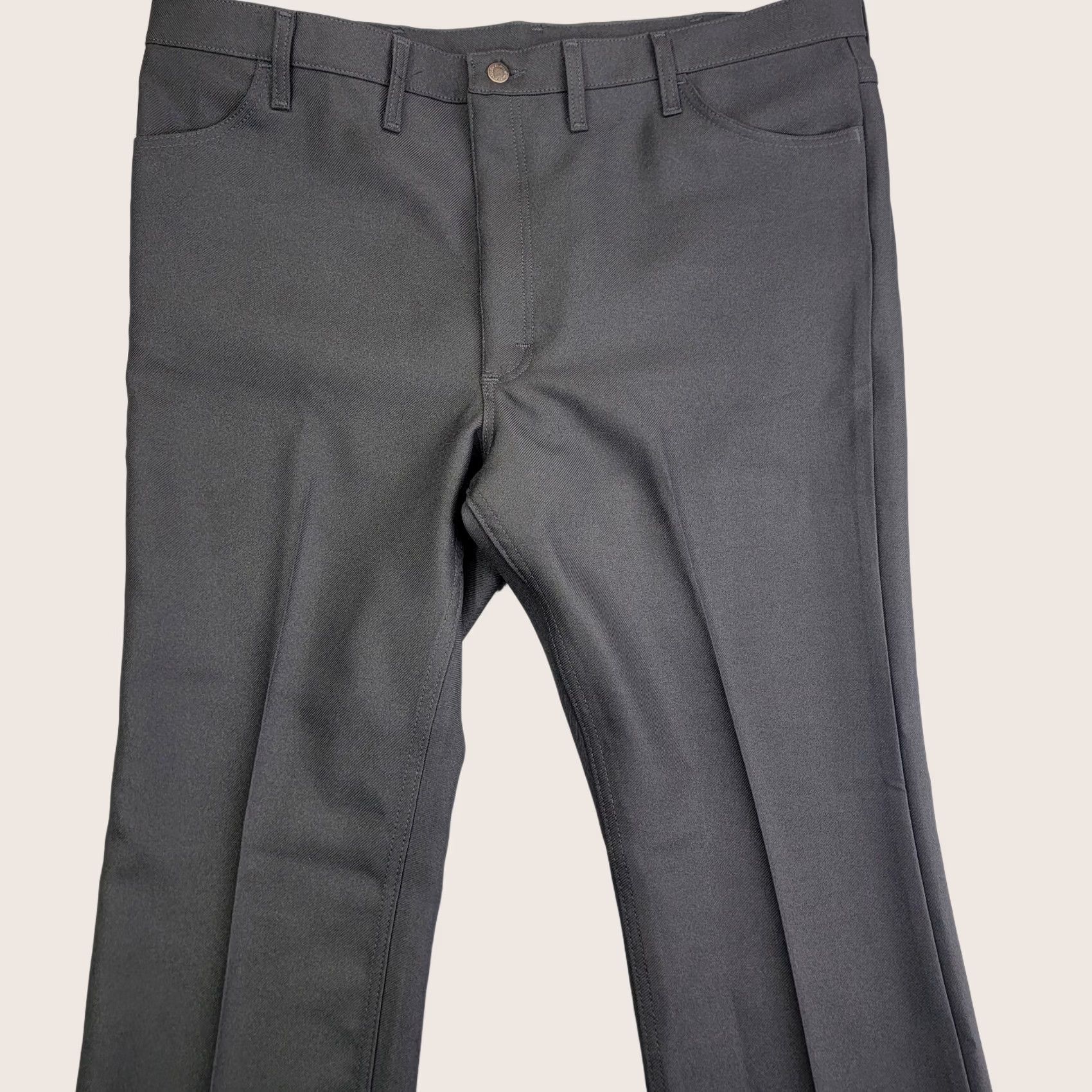 Wrangler VINTAGE Wrangler Jeans Mens W44 L30 Black Wrancher Trousers 82BK Polyester Wrangler 82BK 90s Retro USA Jeans Mens Regular Straight 44x30 Black Size US 44 / EU 60 - 1 Thumbnail