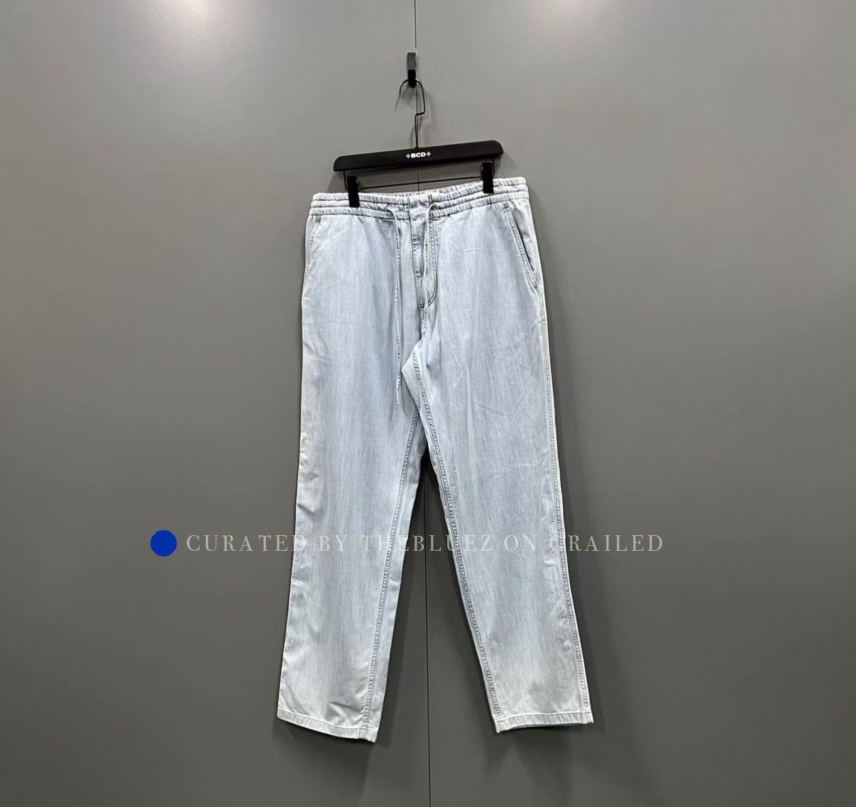 Bottega Veneta Light Washed Drawstring Trousers Size US 34 / EU 50 - 1 Thumbnail