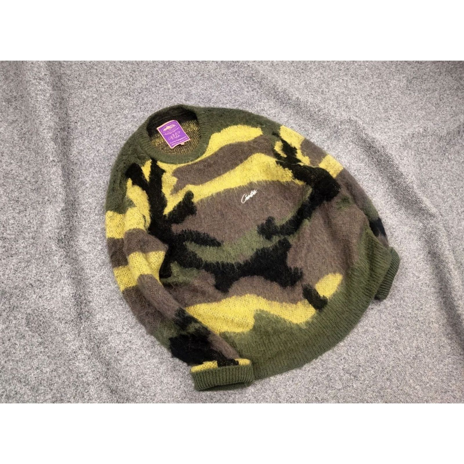 Corteiz Corteiz Mohair Blend Knit Sweater Gutta Green Camo Oversized Size US S / EU 44-46 / 1 - 3 Thumbnail
