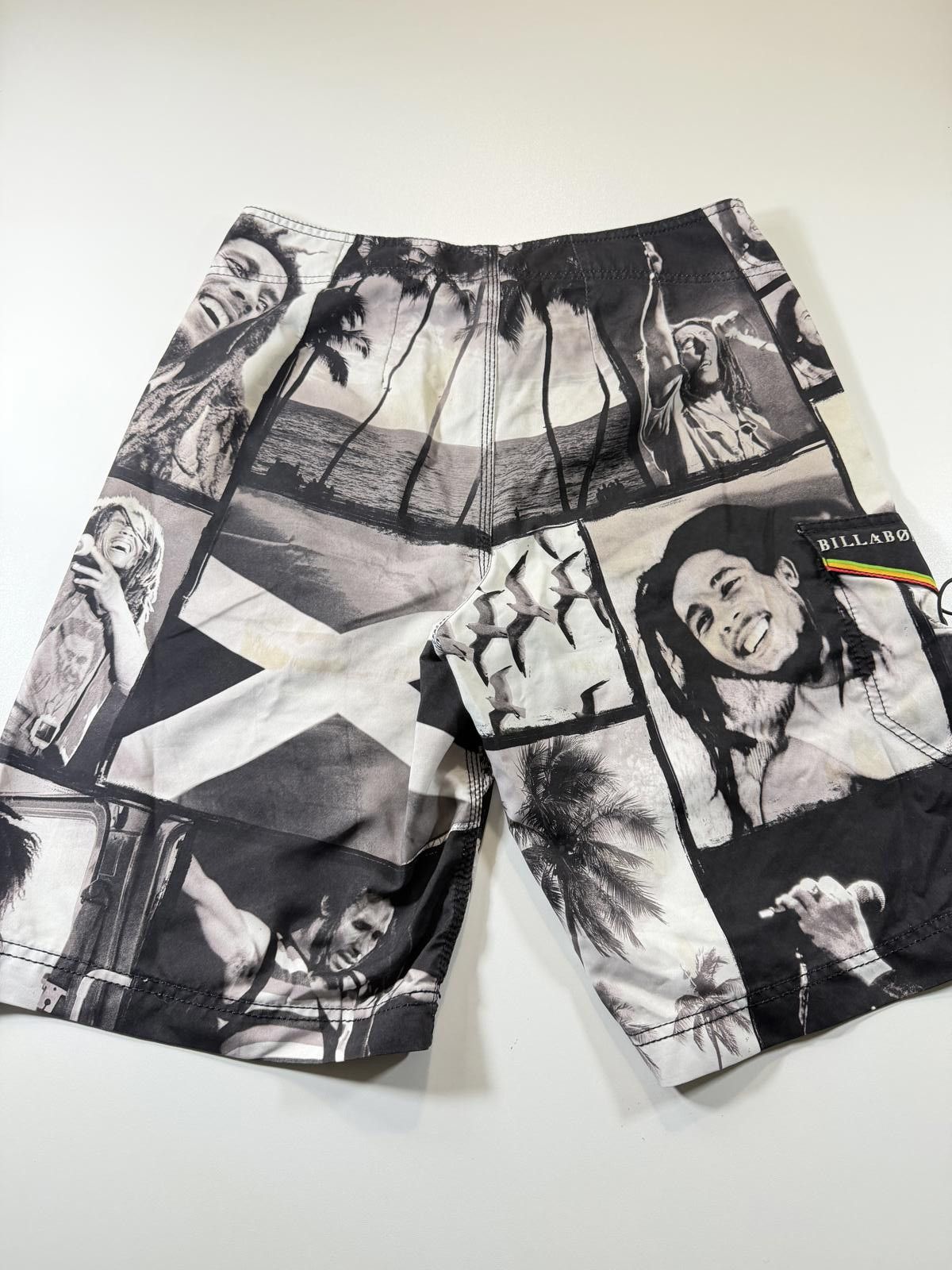 Billabong Billabong x Bob Marley Black and White Board Shorts M Size US 32 / EU 48 - 9 Thumbnail