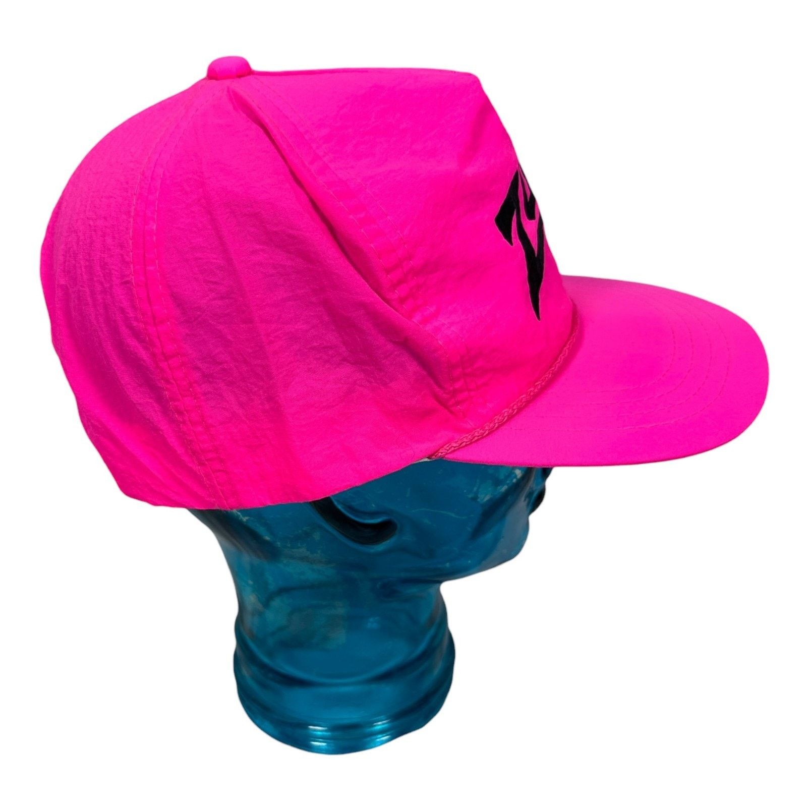 Zubaz Vintage Zubaz Rope SnapBack Hat Baseball Cap Pink Black 90s Size ONE SIZE - 3 Thumbnail