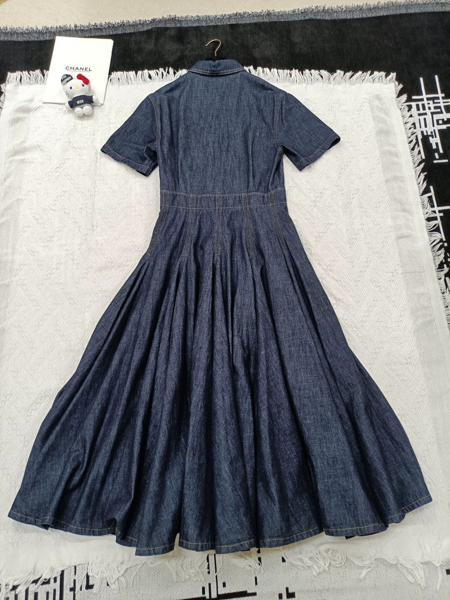 Dior Dior Women's Blue Denim Long Dress FR38 Size S / US 4 / IT 40 - 3 Thumbnail