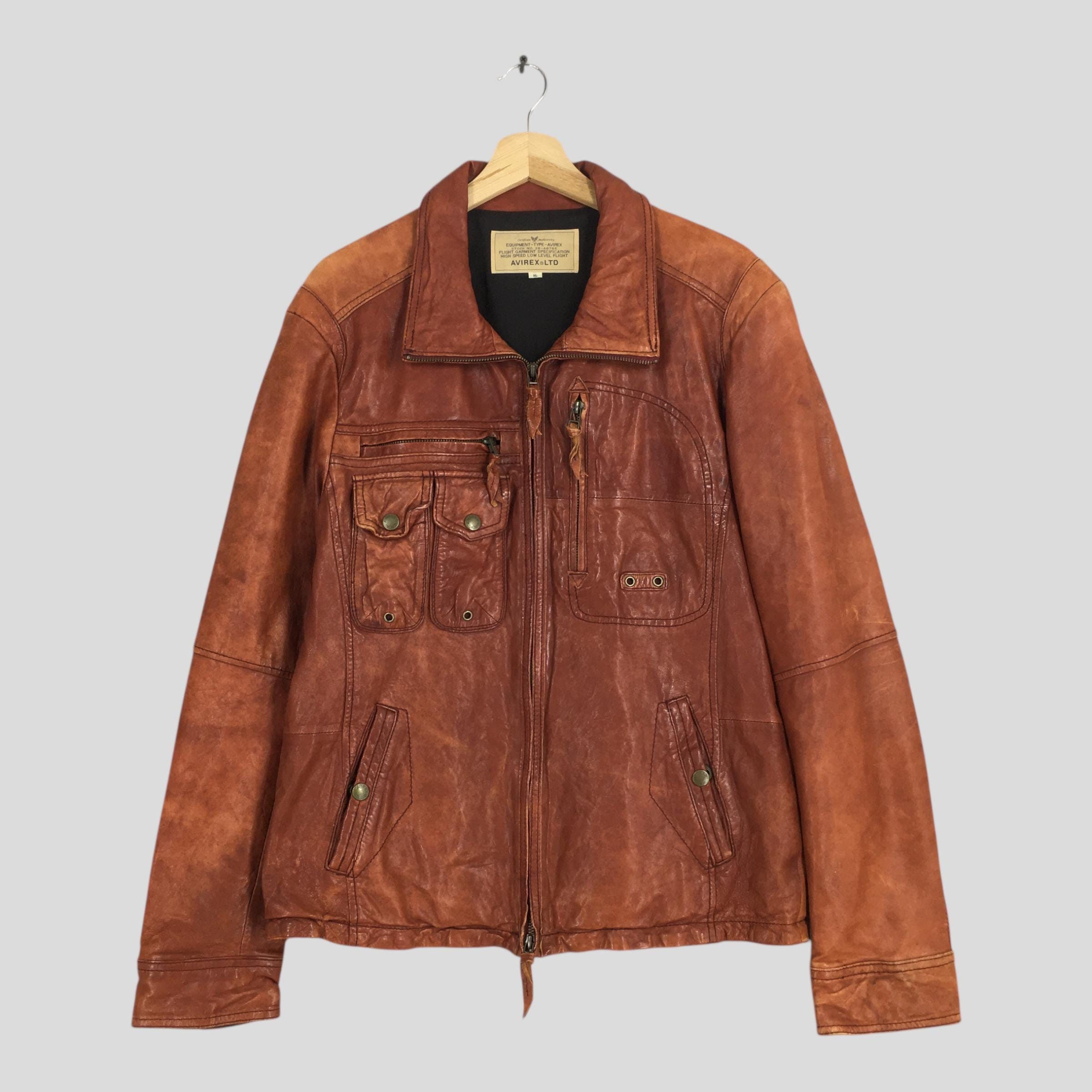 Avirex Vintage Avirex Ltd Sheepskin Leather Jacket XL Size US XL / EU 56 / 4 - 1 Thumbnail