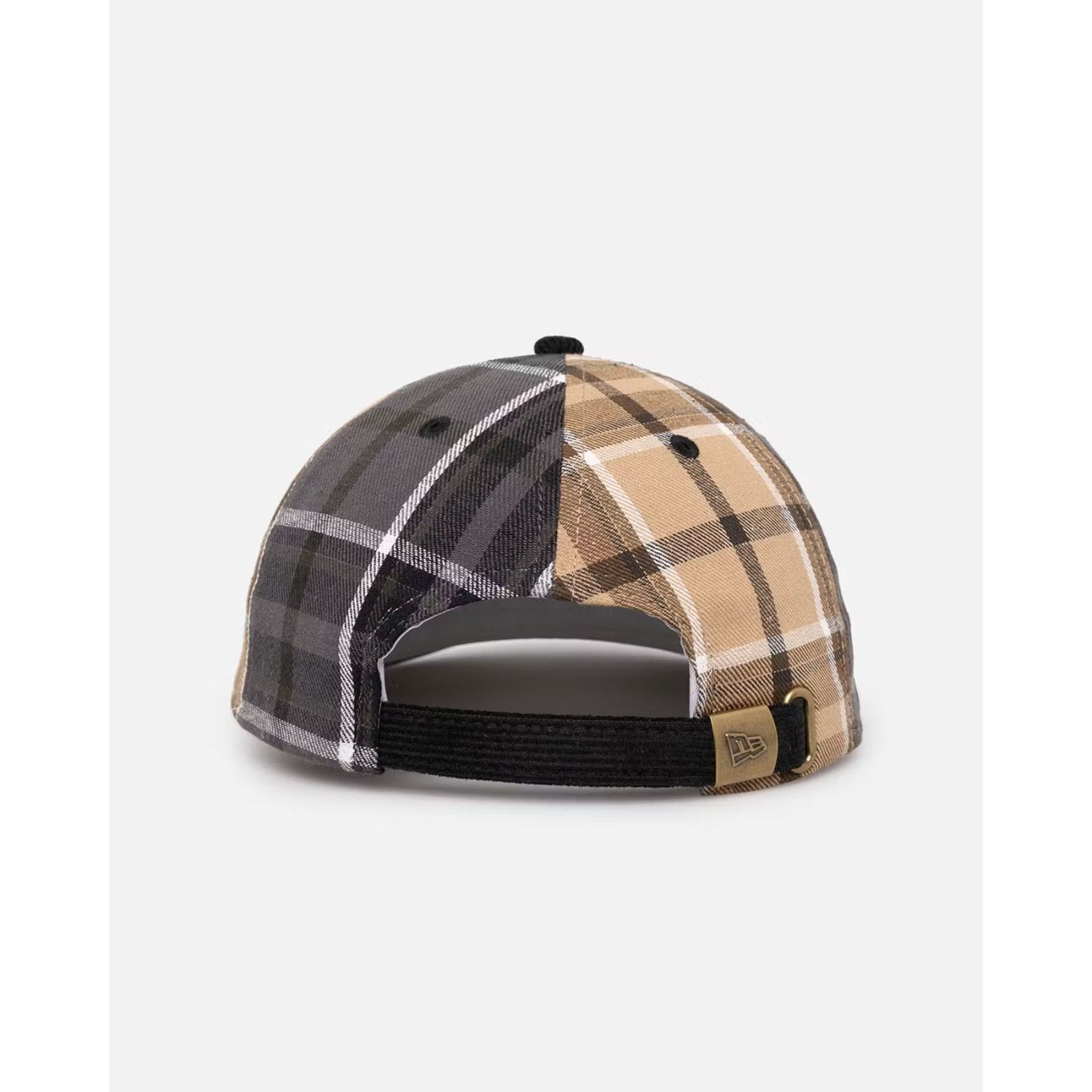 New Era Boston Red Sox New Era Plaid Strapback Hat High Crown MLB Size ONE SIZE - 4 Thumbnail