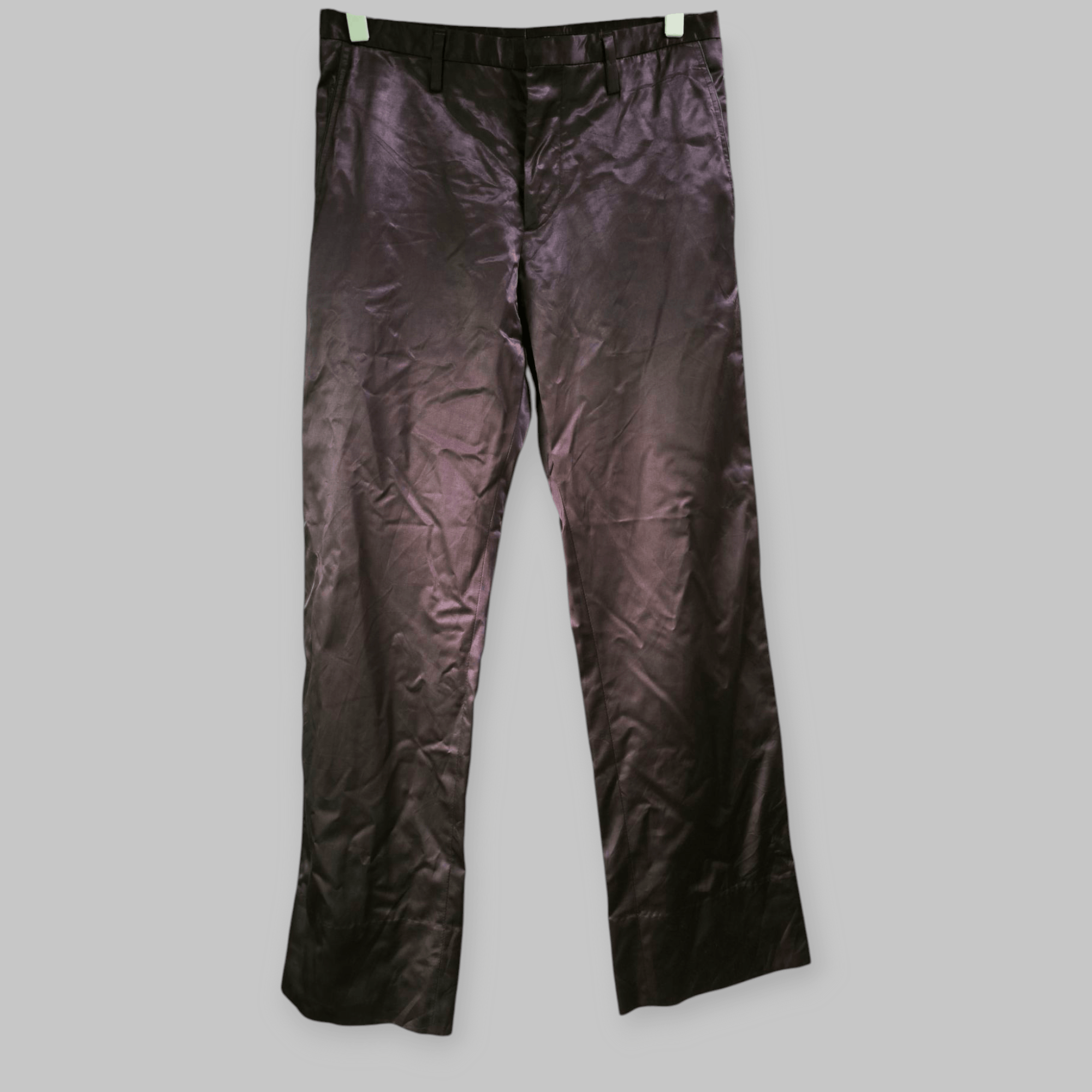 Designer × Marc Jacobs Rayon Shinning Wax Purple Ankle Pants Size 30" / US 8 / IT 44 - 8 Thumbnail