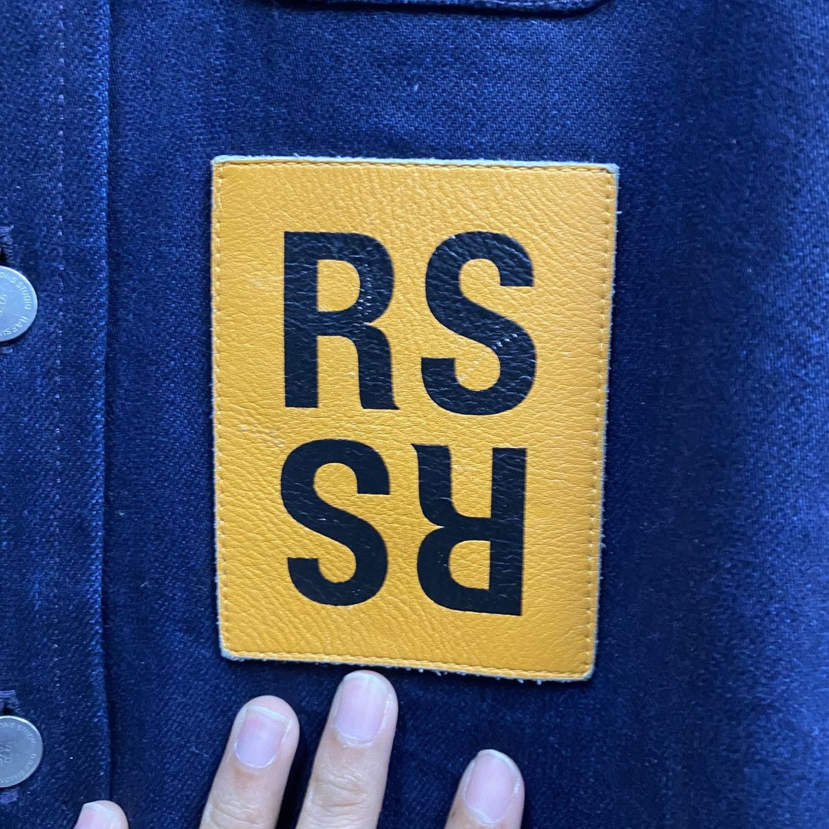 Raf Simons RAF simons Denim Shirt With Leather Patch Size US M / EU 48-50 / 2 - 9 Thumbnail