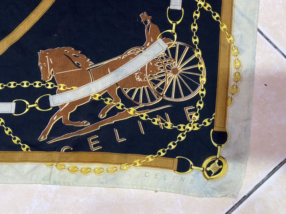 Celine Celine Paris Leather Key Holder With Silk Scarf Size ONE SIZE - 4 Thumbnail