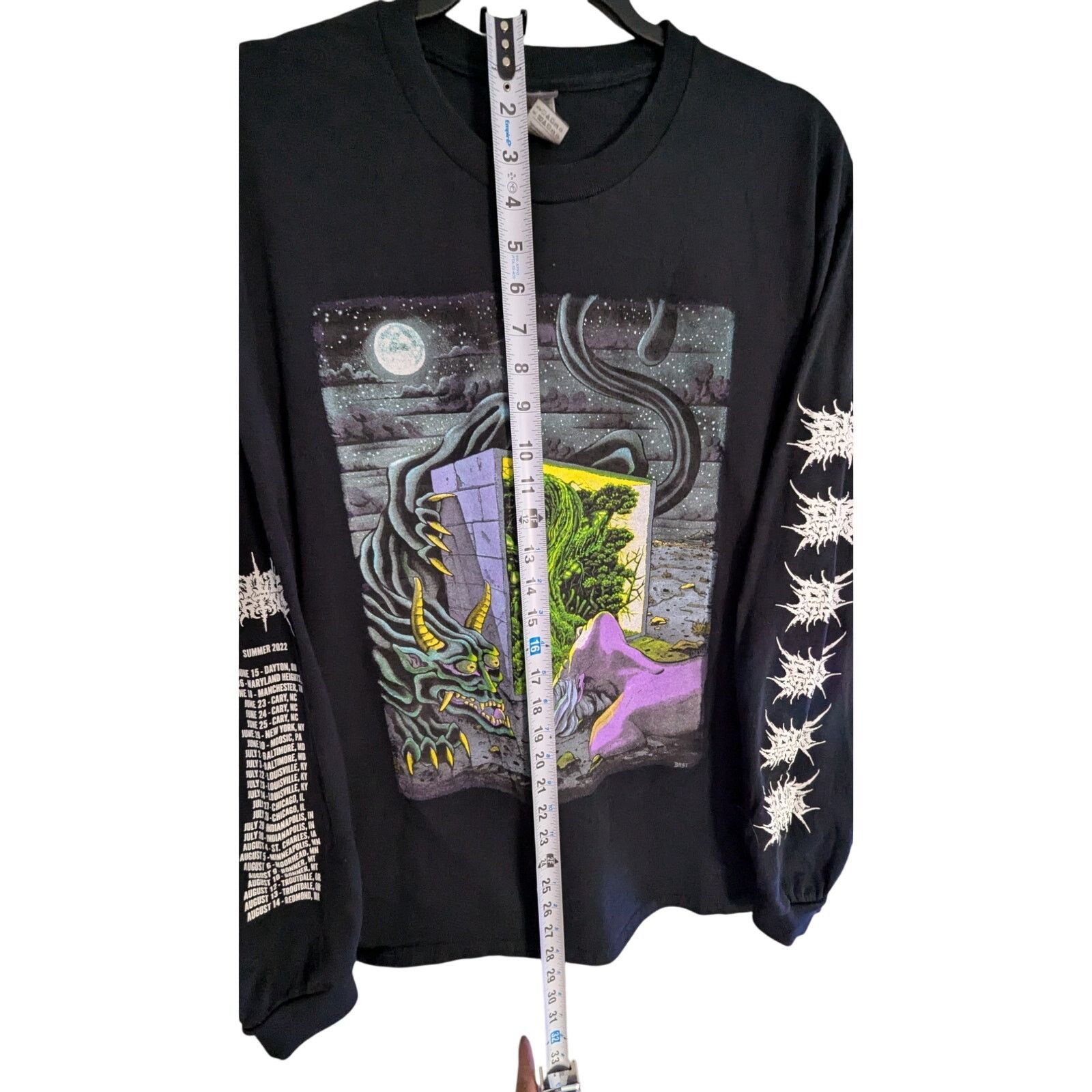 Band Tees × Gildan Billy Strings 2022 Tour shirt "Metal Logo" Long Sleeve L Size US L / EU 52-54 / 3 - 2 Thumbnail