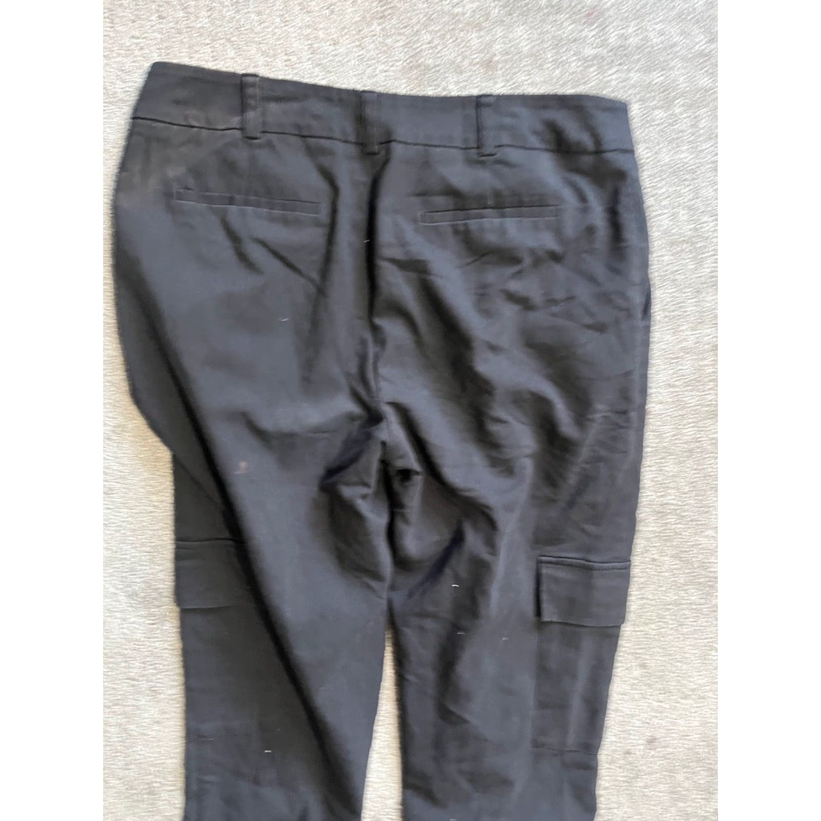 Calvin Klein Calvin Klein Black Cargo Pants Casual Cotton Straight Leg Size 4 Womens Size 27" / US 4 / IT 40 - 4 Thumbnail