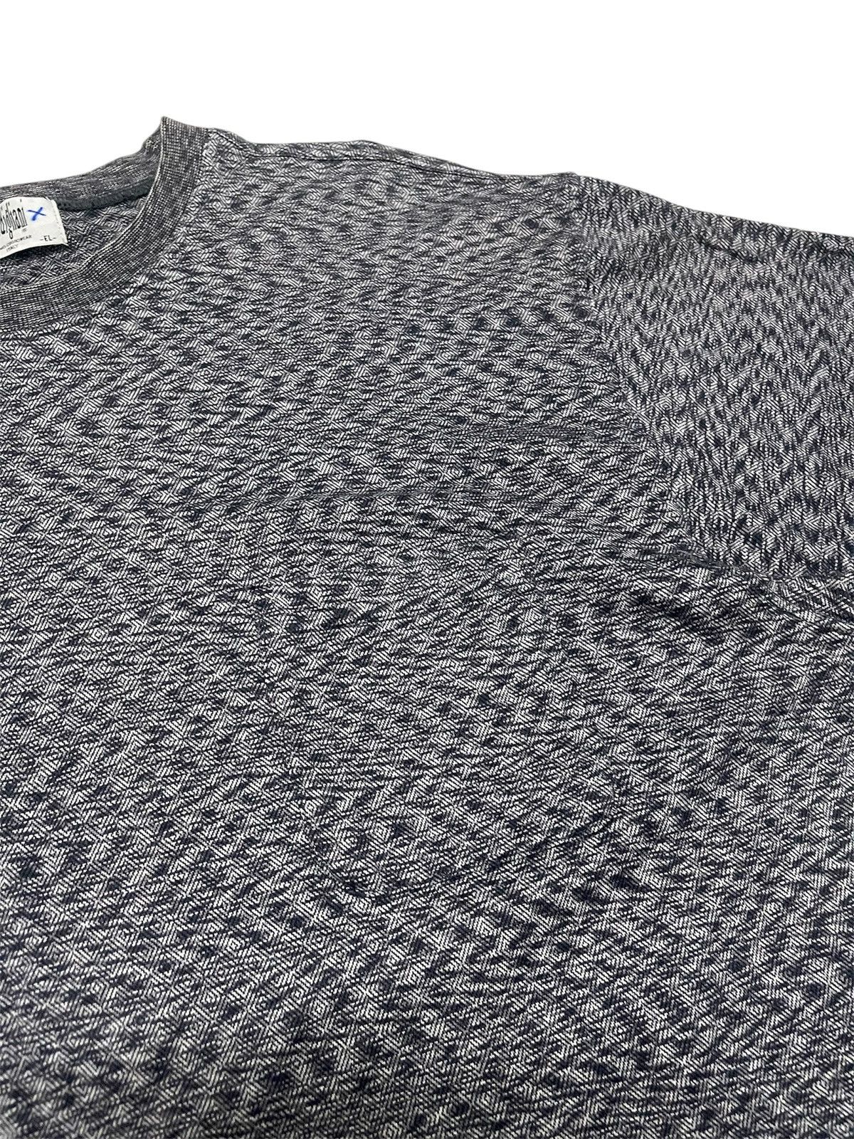 Coogi Vintage Modigliani Uomo Coordwear Wavy Knit Pocket Tee Size US L / EU 52-54 / 3 - 3 Thumbnail
