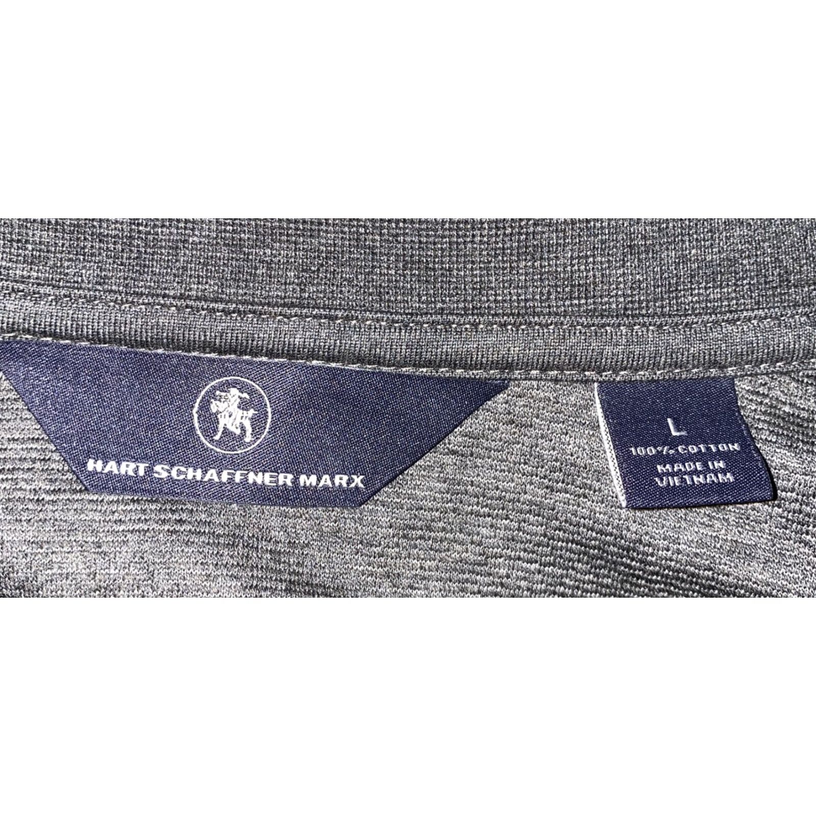 Hart Schaffner Marx Hart Schaffner Mens Gray Cotton 1/2 Zip Pullover Jacket Size L Size US L / EU 52-54 / 3 - 6 Thumbnail