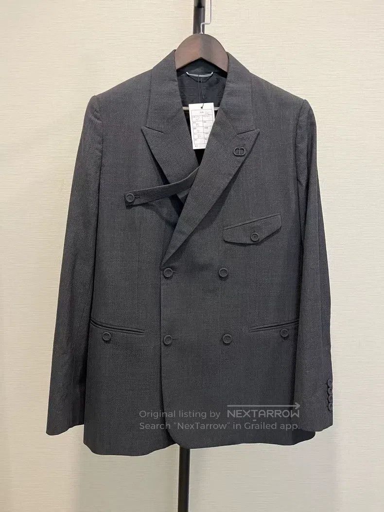 Dior Dior Double-Breasted Suit with Tie Pin Size US M / EU 48-50 / 2 - 1 Thumbnail